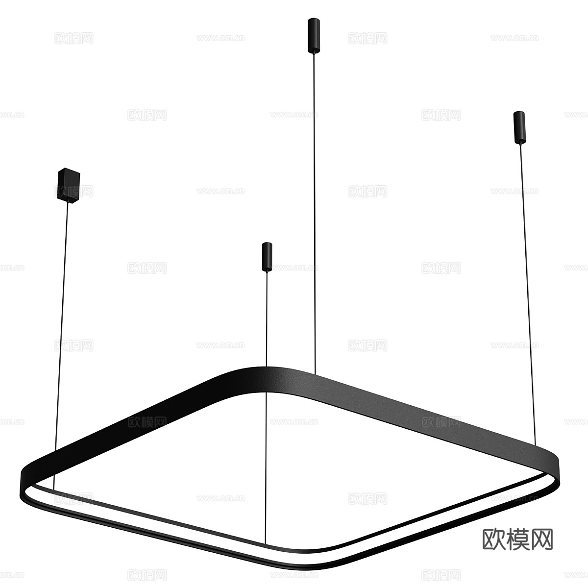 现代极简装饰吊灯3d模型