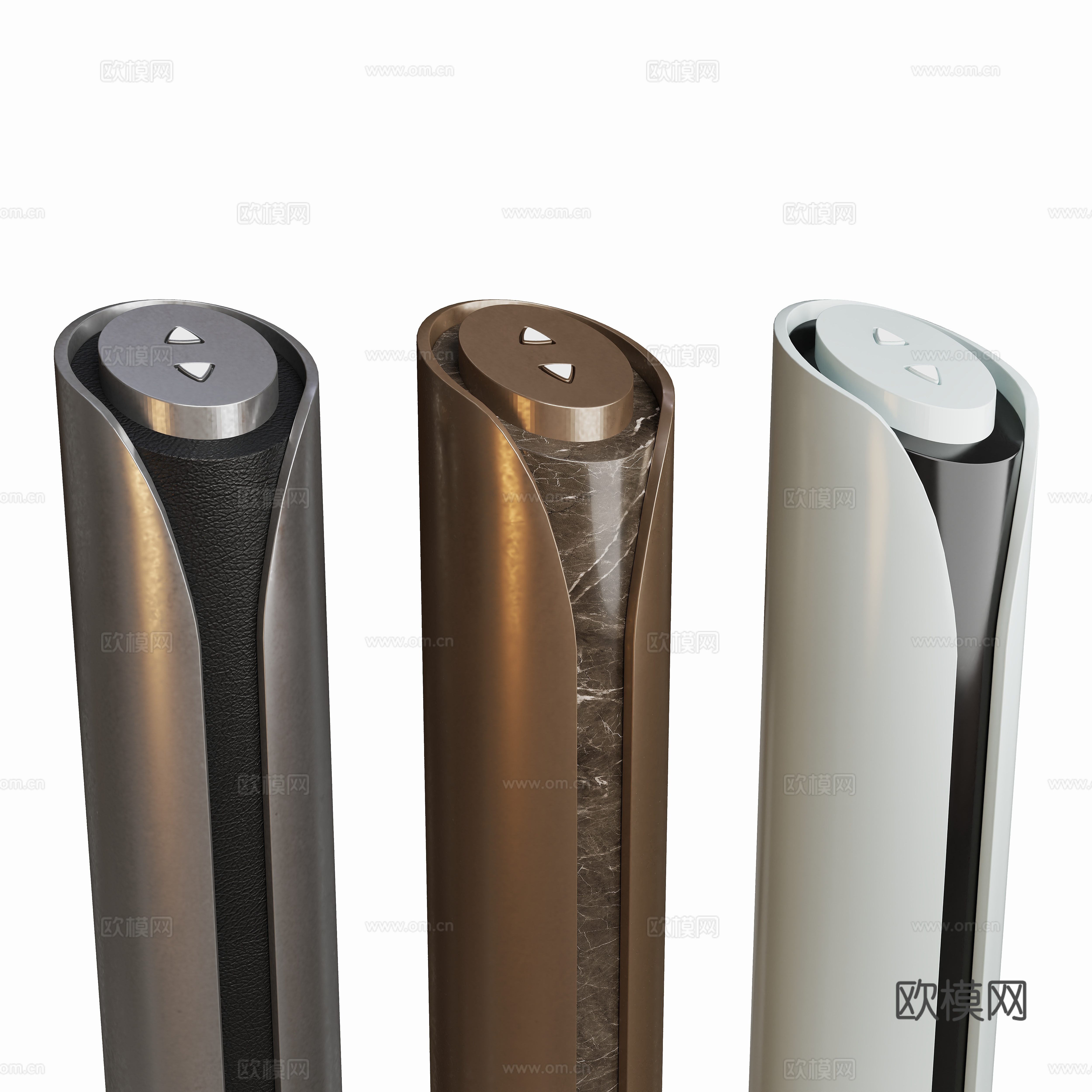 现代电梯厅按键导视3d模型