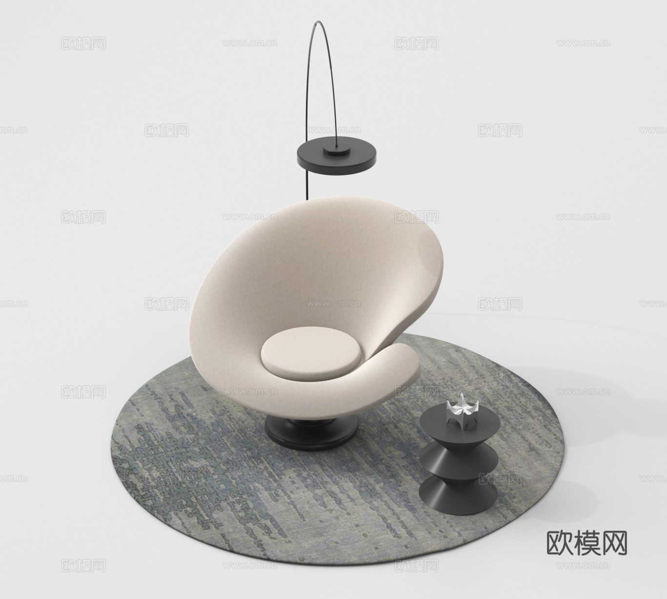 单椅 休闲椅 异形椅3d模型