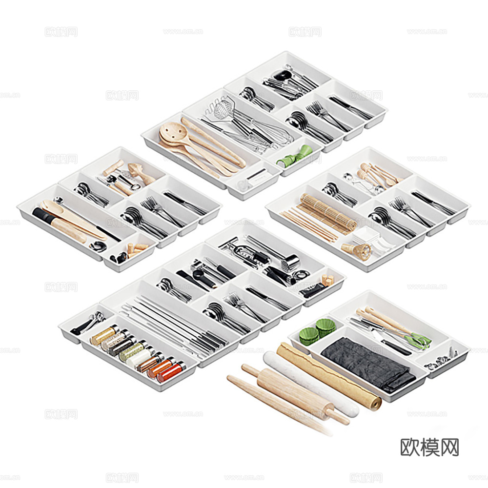 餐具 厨房器具3d模型