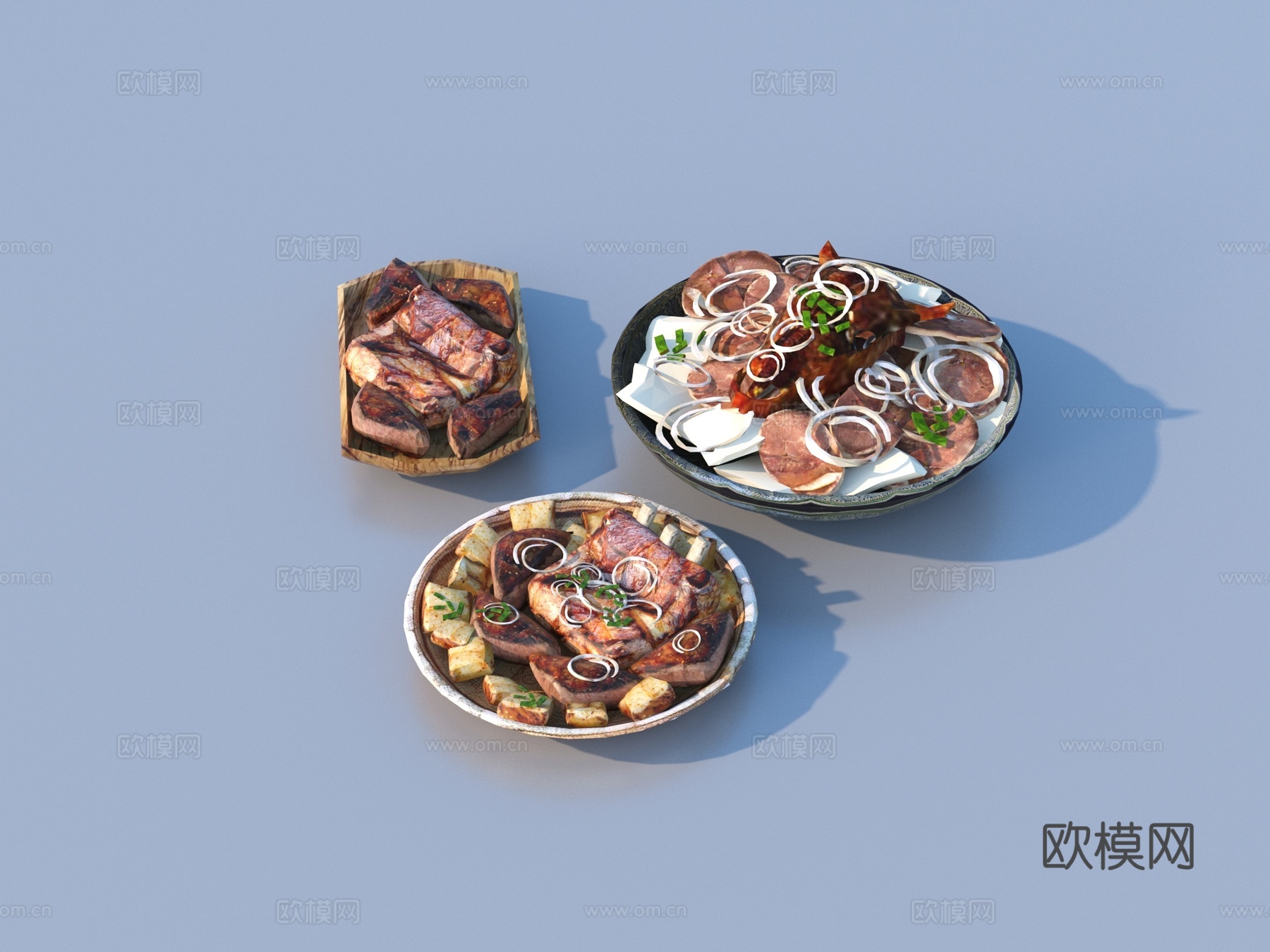 食物 中餐 西餐 美食3d模型
