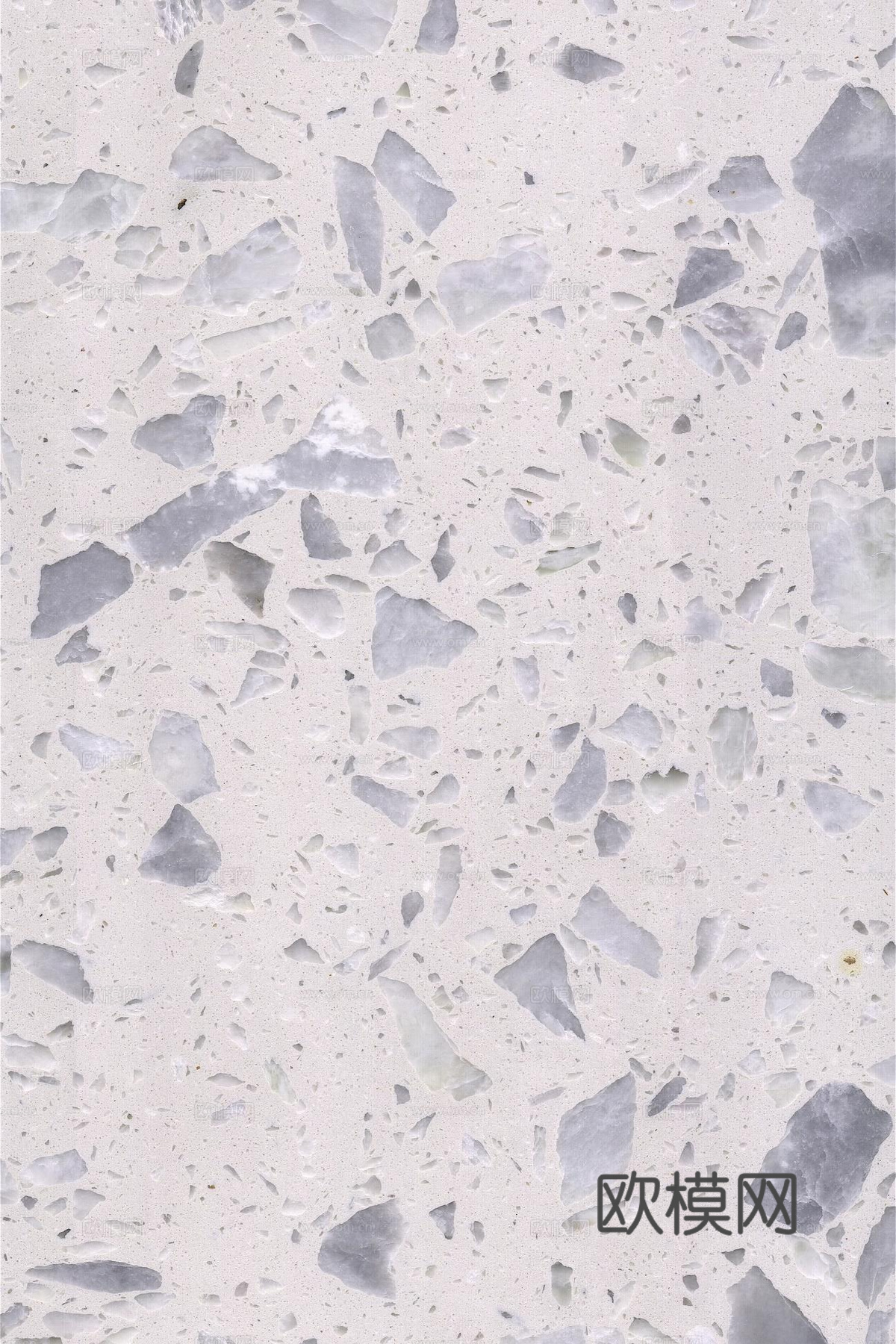 昆仑白玉白色水磨石贴图