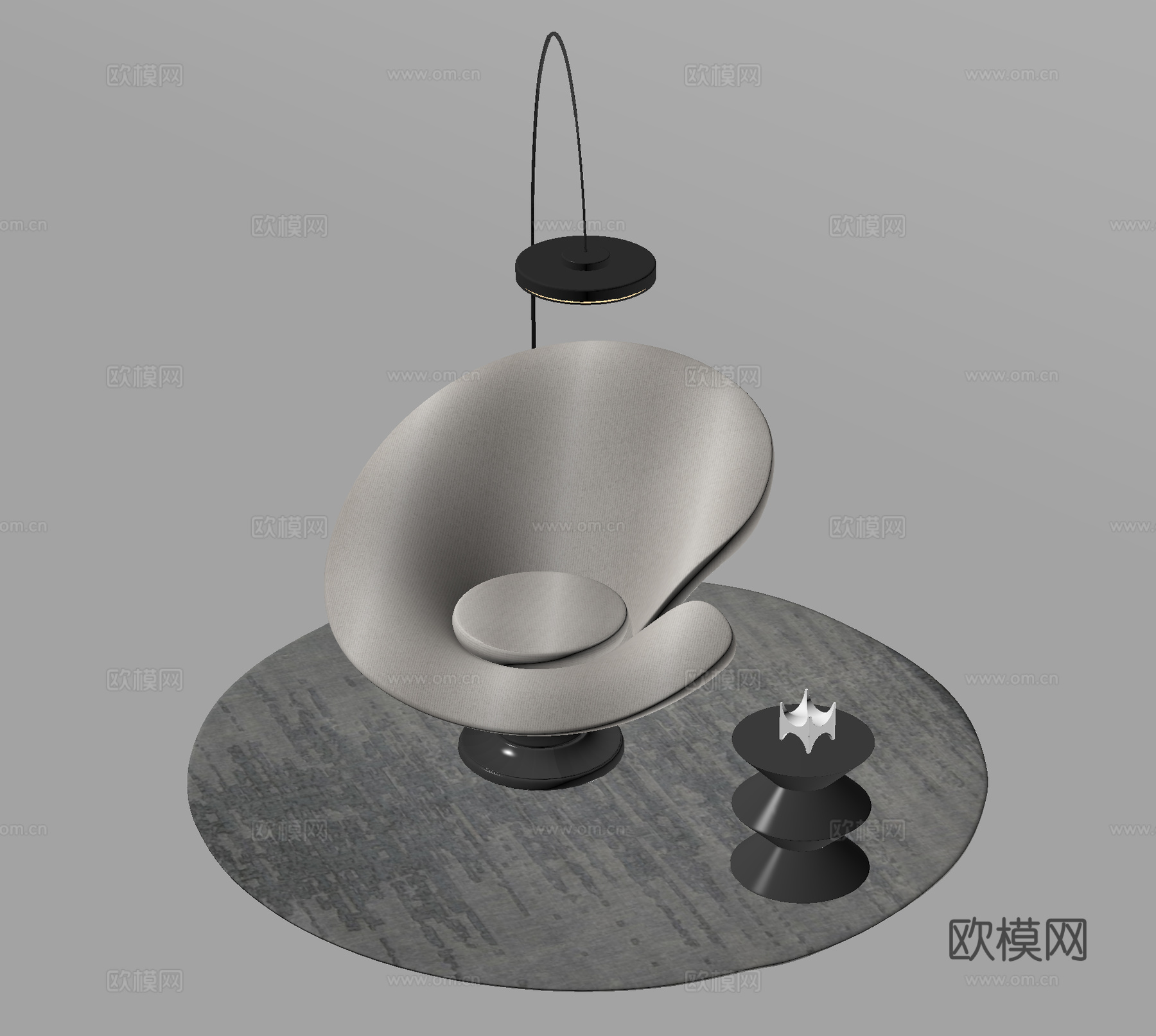 单椅 休闲椅 异形椅su模型