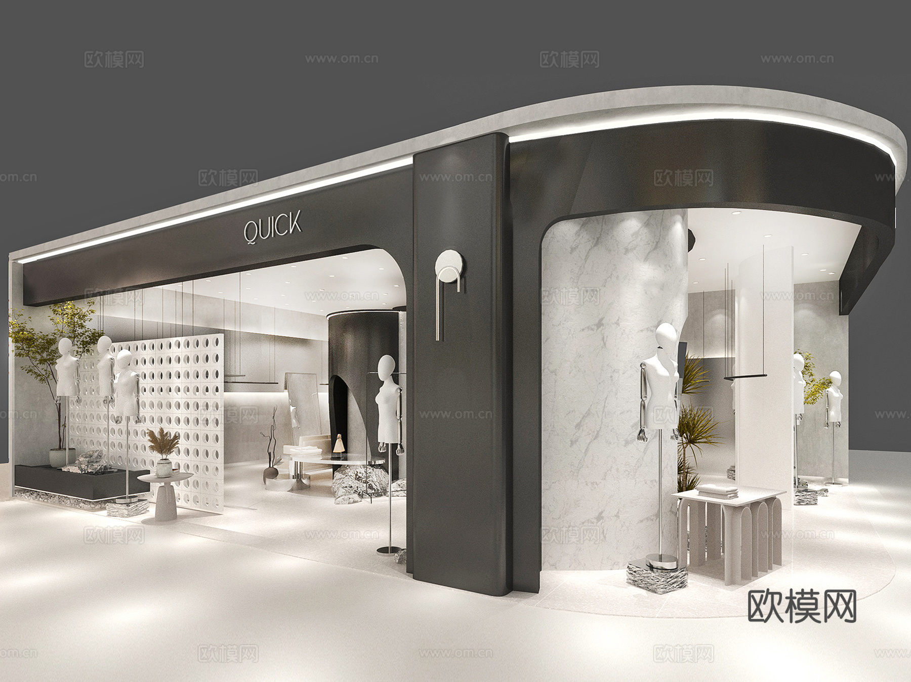服装店美陈3d模型