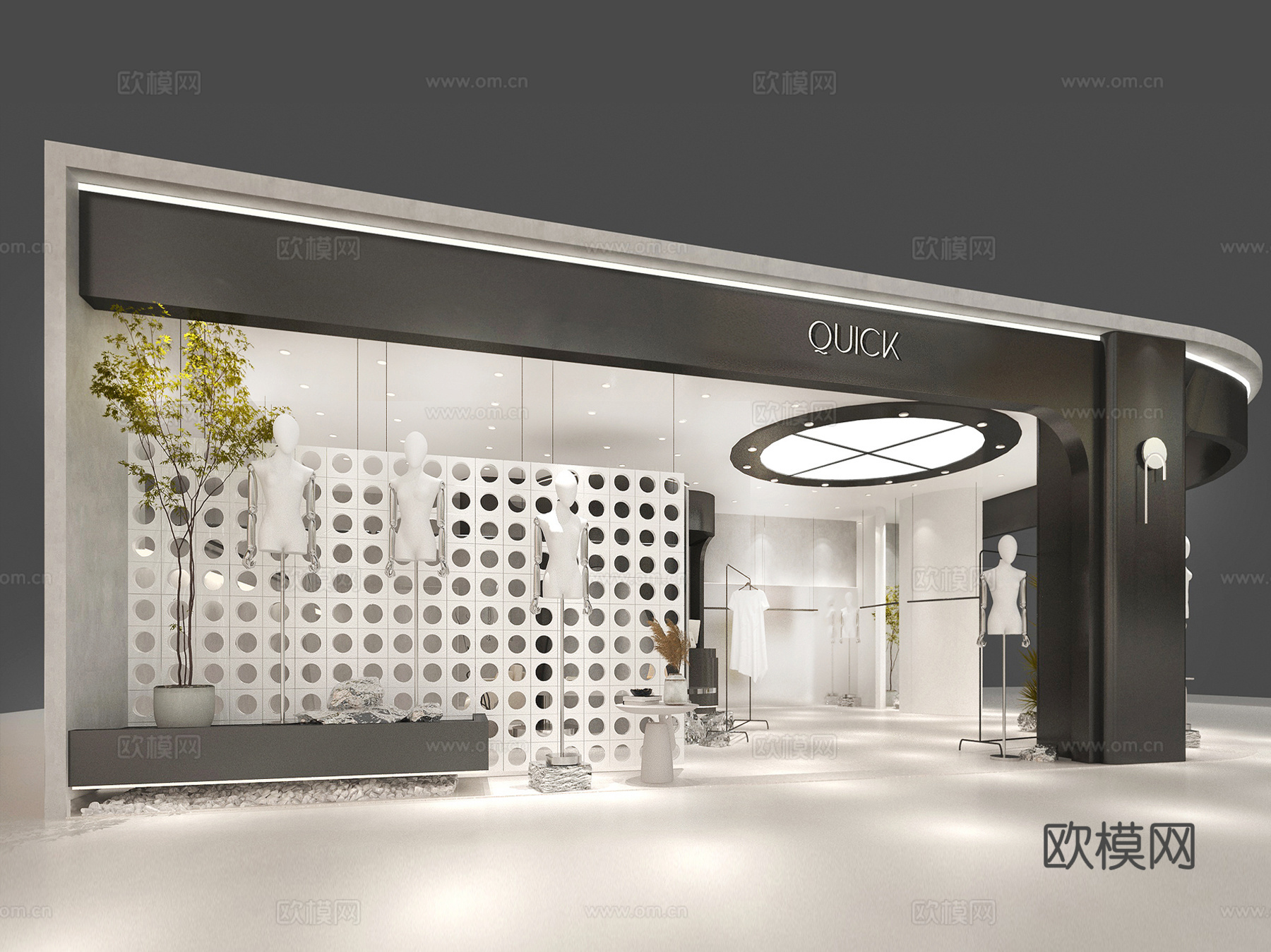 服装店美陈3d模型
