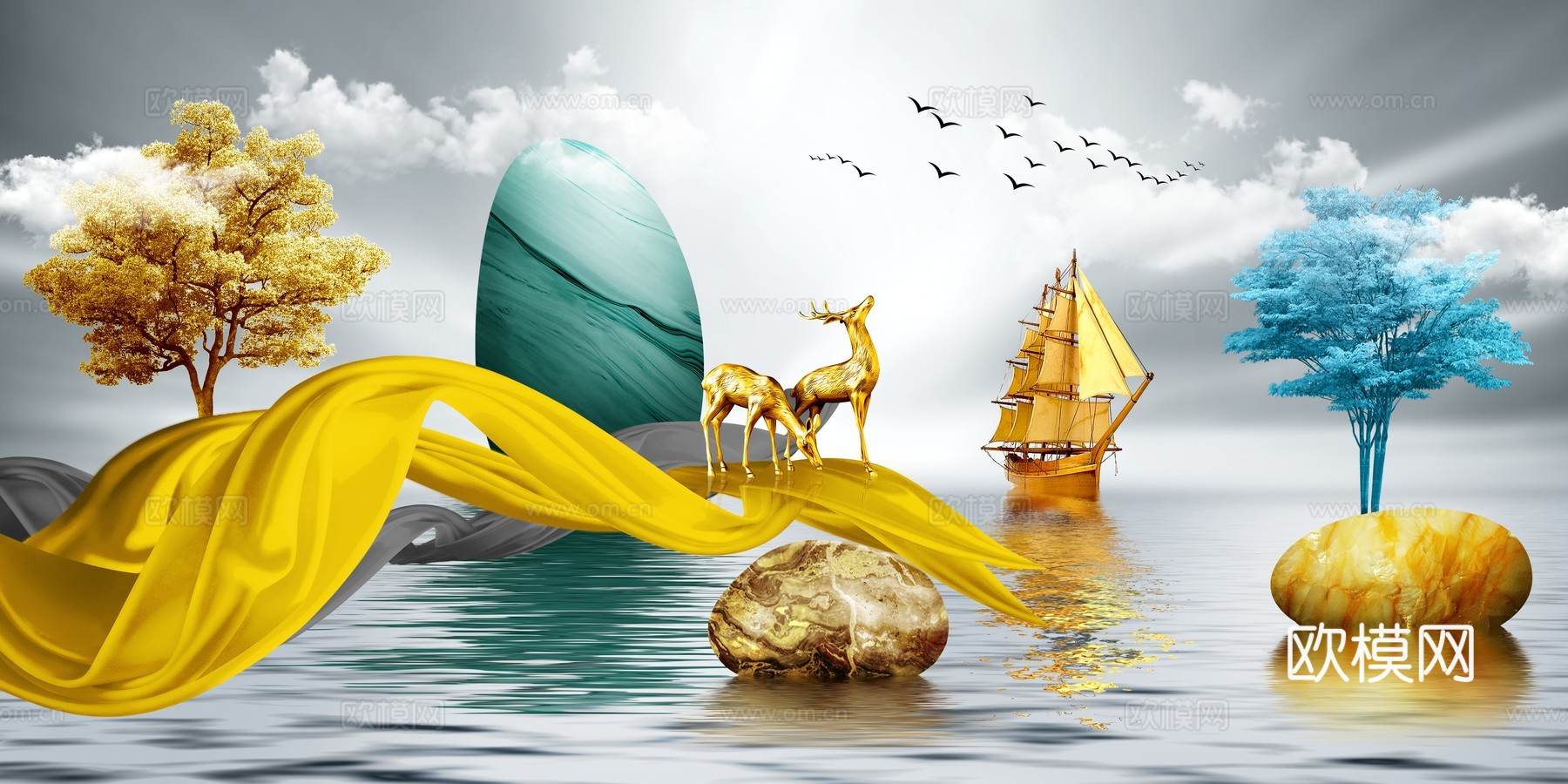 高清现代装饰画挂画下载