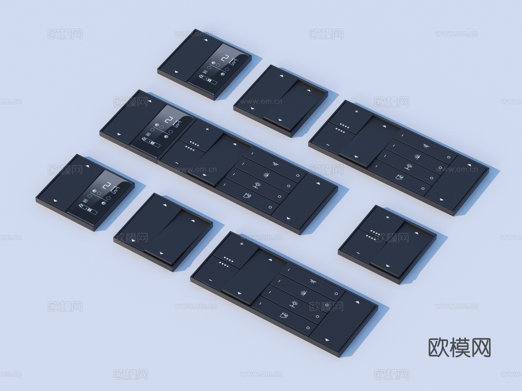 开关 插座 面板3d模型