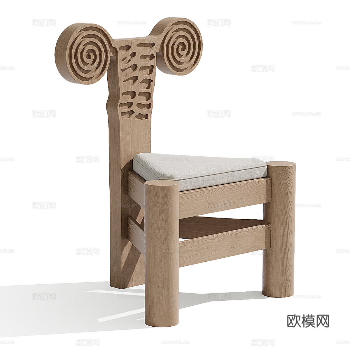 北欧简约椅子 单人椅子 儿童椅子 简约椅子 休闲椅子3d模型