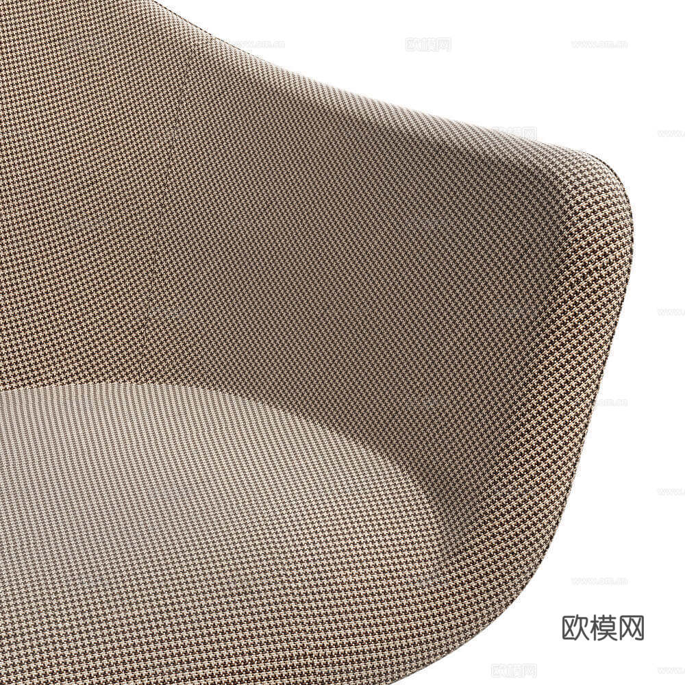 Blasco&amp;Vila 现代单椅 布艺单椅 扶手椅 餐椅3d模型