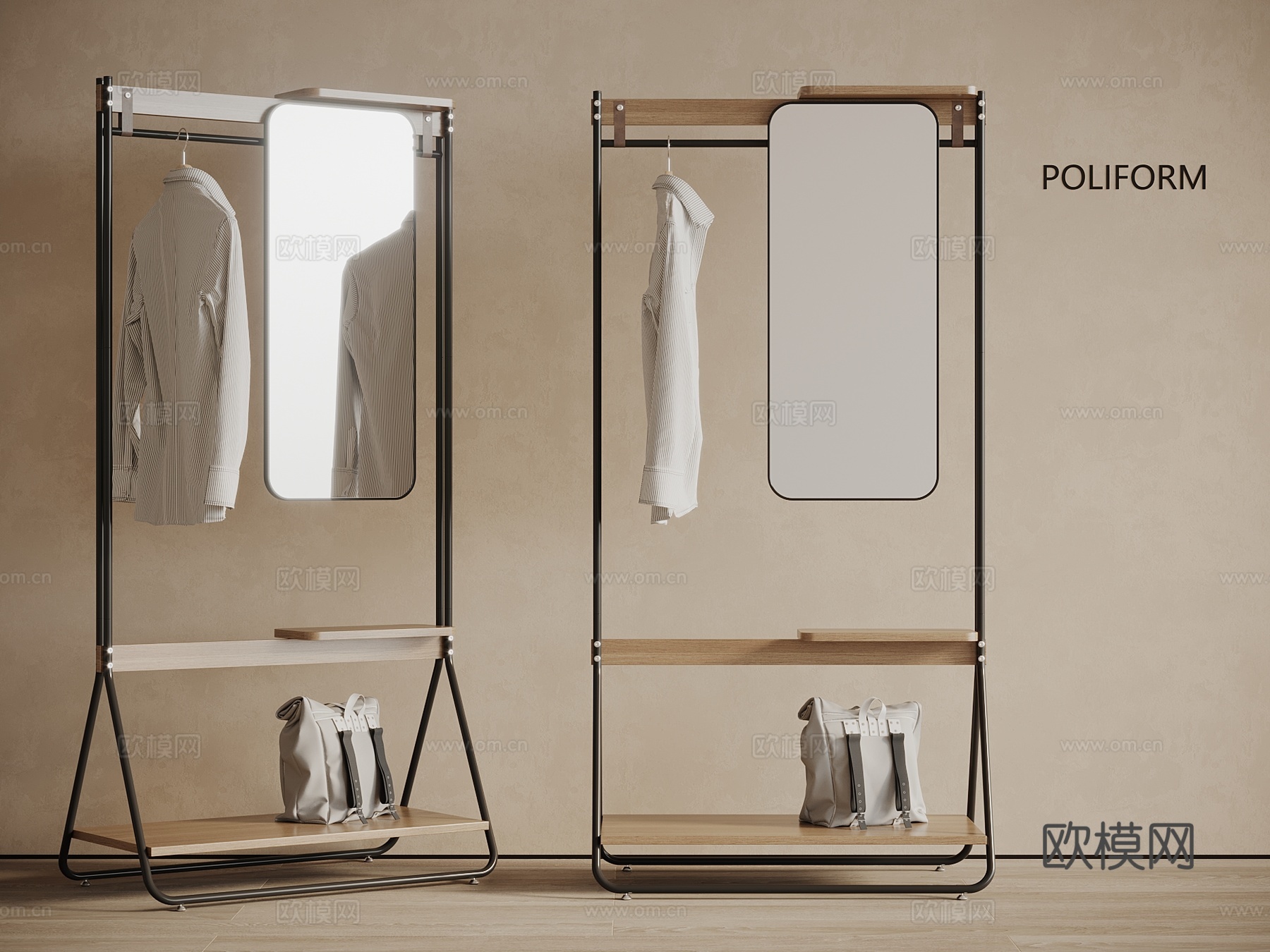 挂衣架 衣服 服饰3d模型