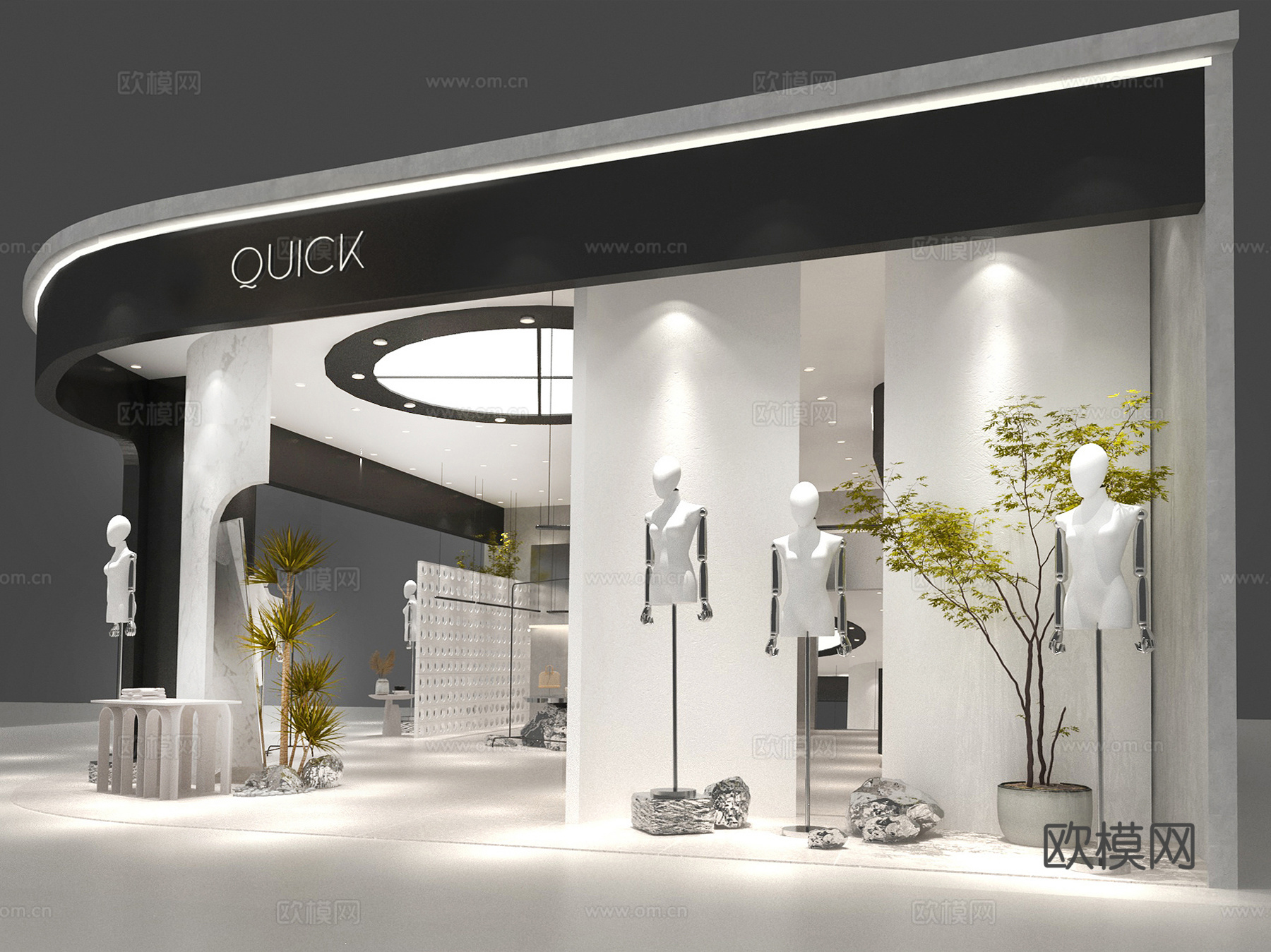 服装店美陈3d模型