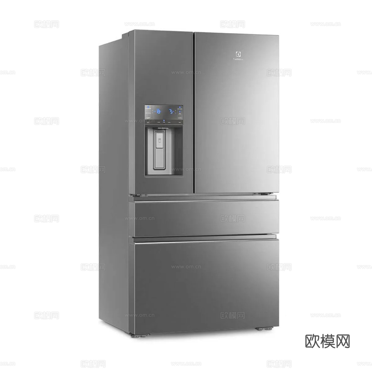 法式多门冰箱su模型