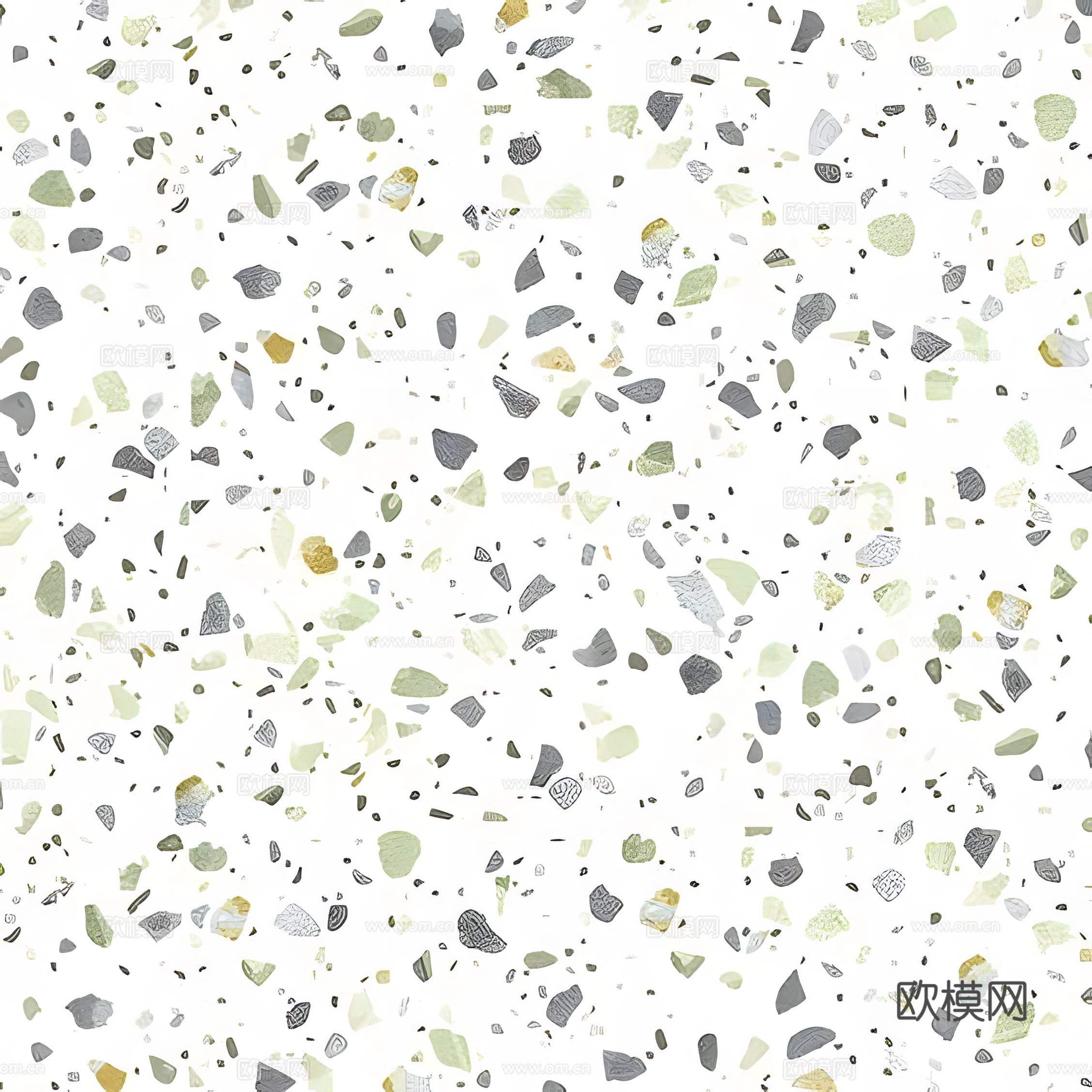绿色小颗粒水磨石贴图