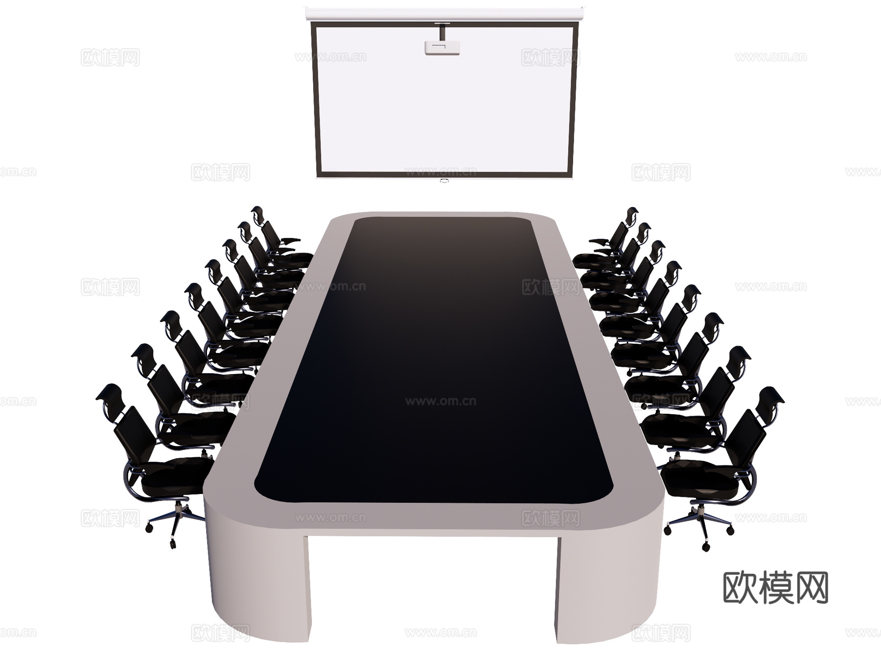 会议桌椅 办公桌椅 办公设备 办公用品su模型