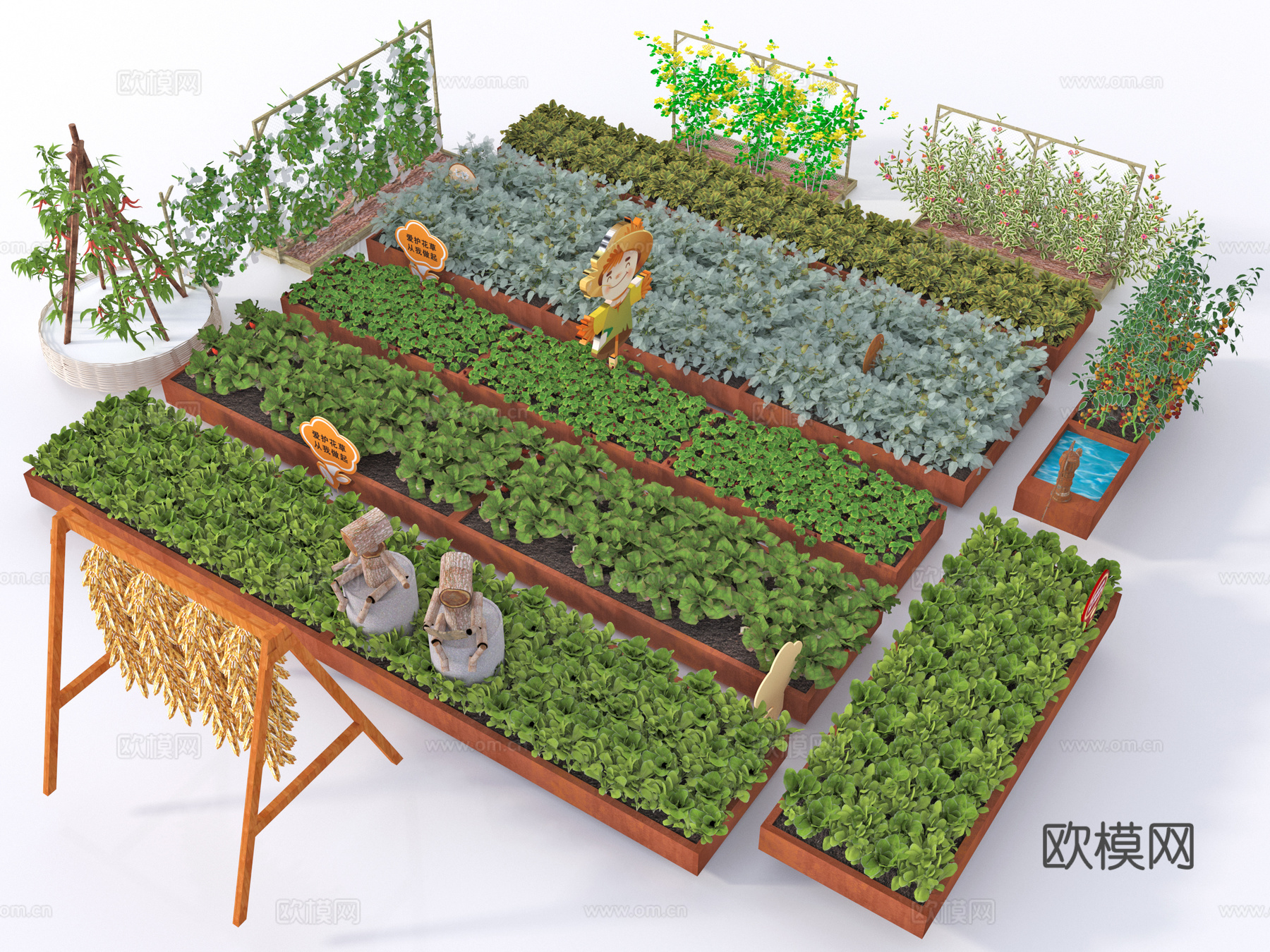 菜地3d模型