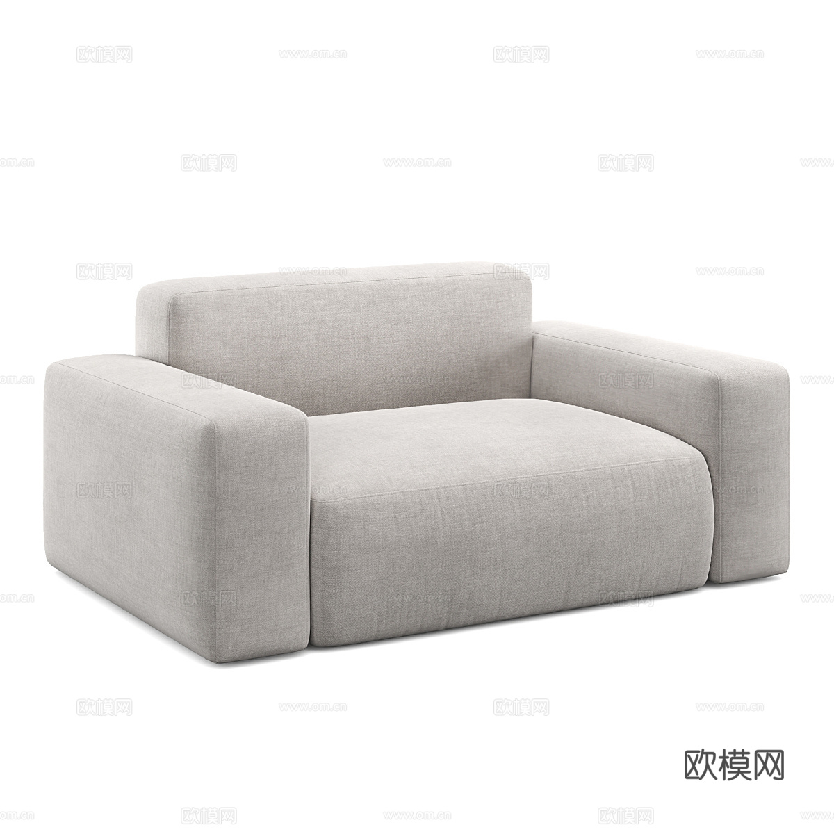 现代简约单人沙发 单人沙发 简约沙发 客厅沙发3d模型