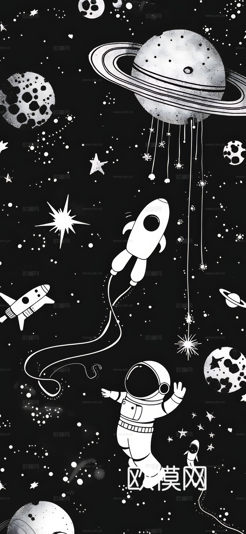 高清新款儿童房卡通挂画壁纸下载