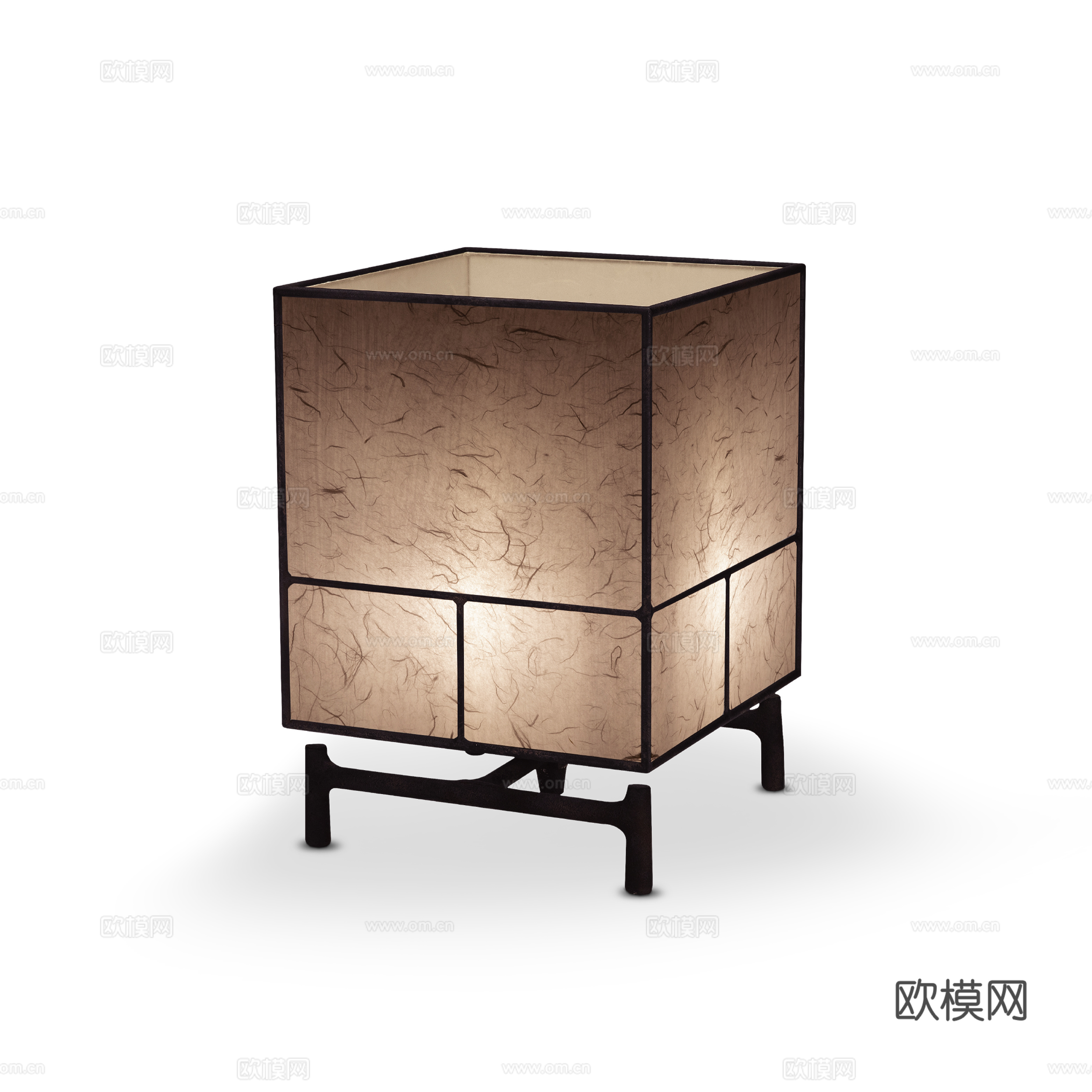 摩根 置在玖系列面光宝石台灯免费3d模型