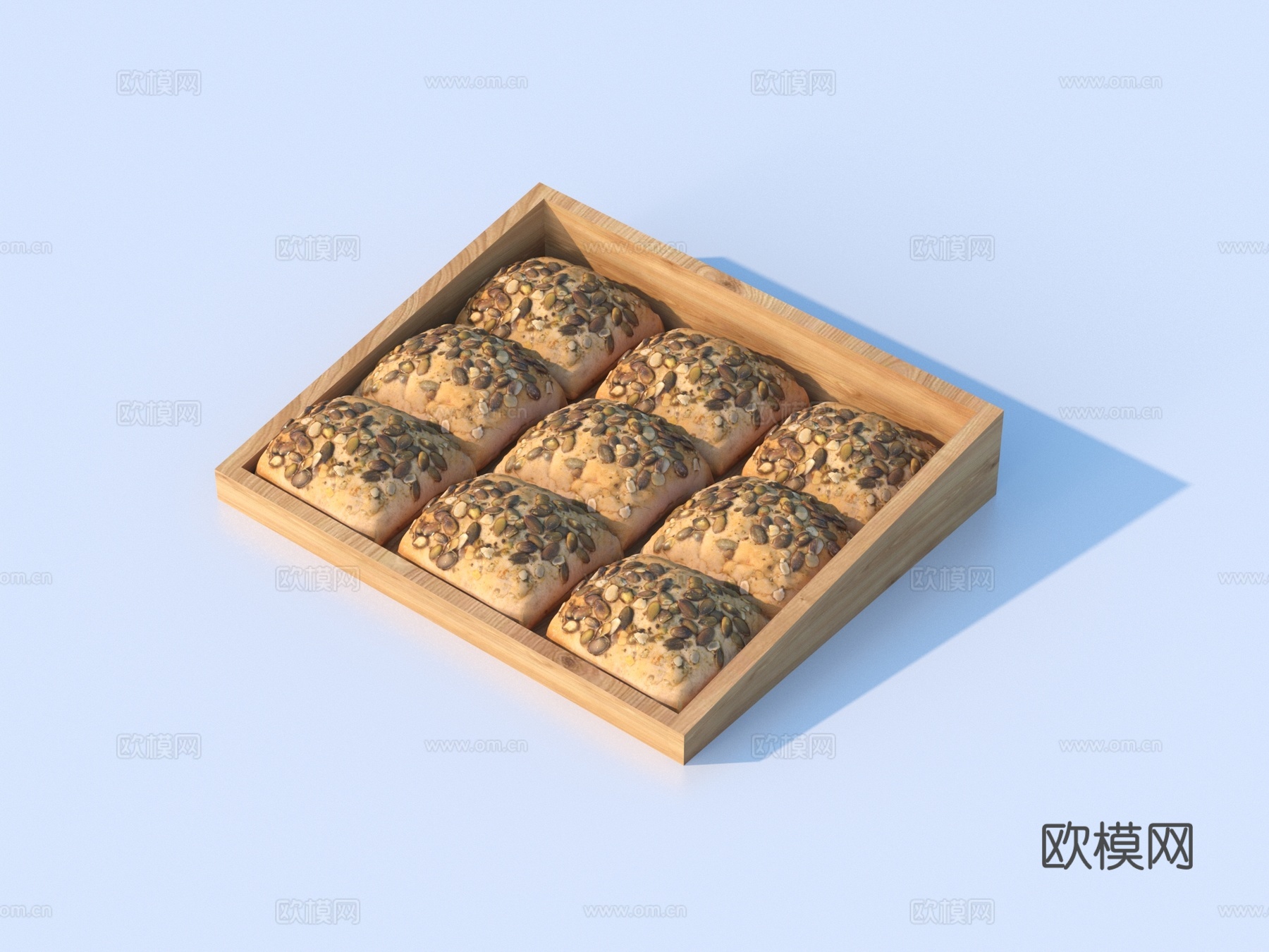 面包 托盘 厨具3d模型