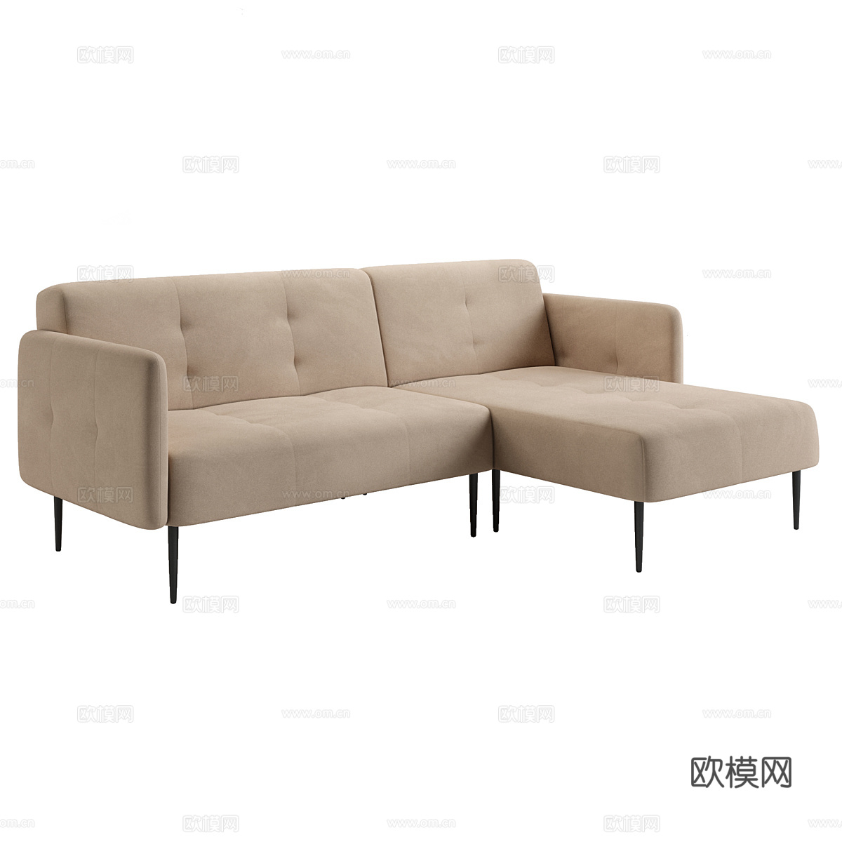 现代简约双人沙发 双人沙发 简约沙发 客厅沙发3d模型