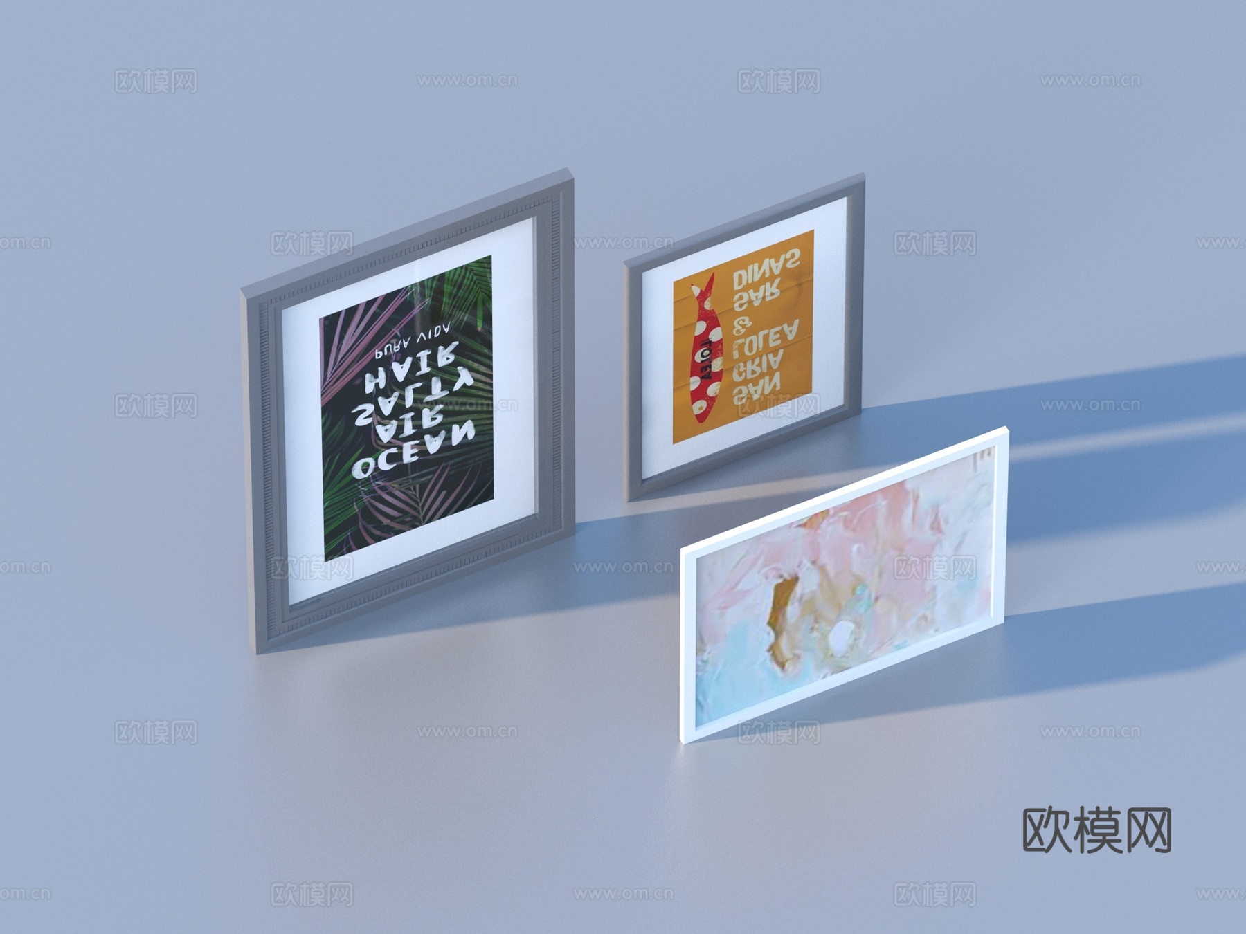 装饰画 挂画 相框3d模型
