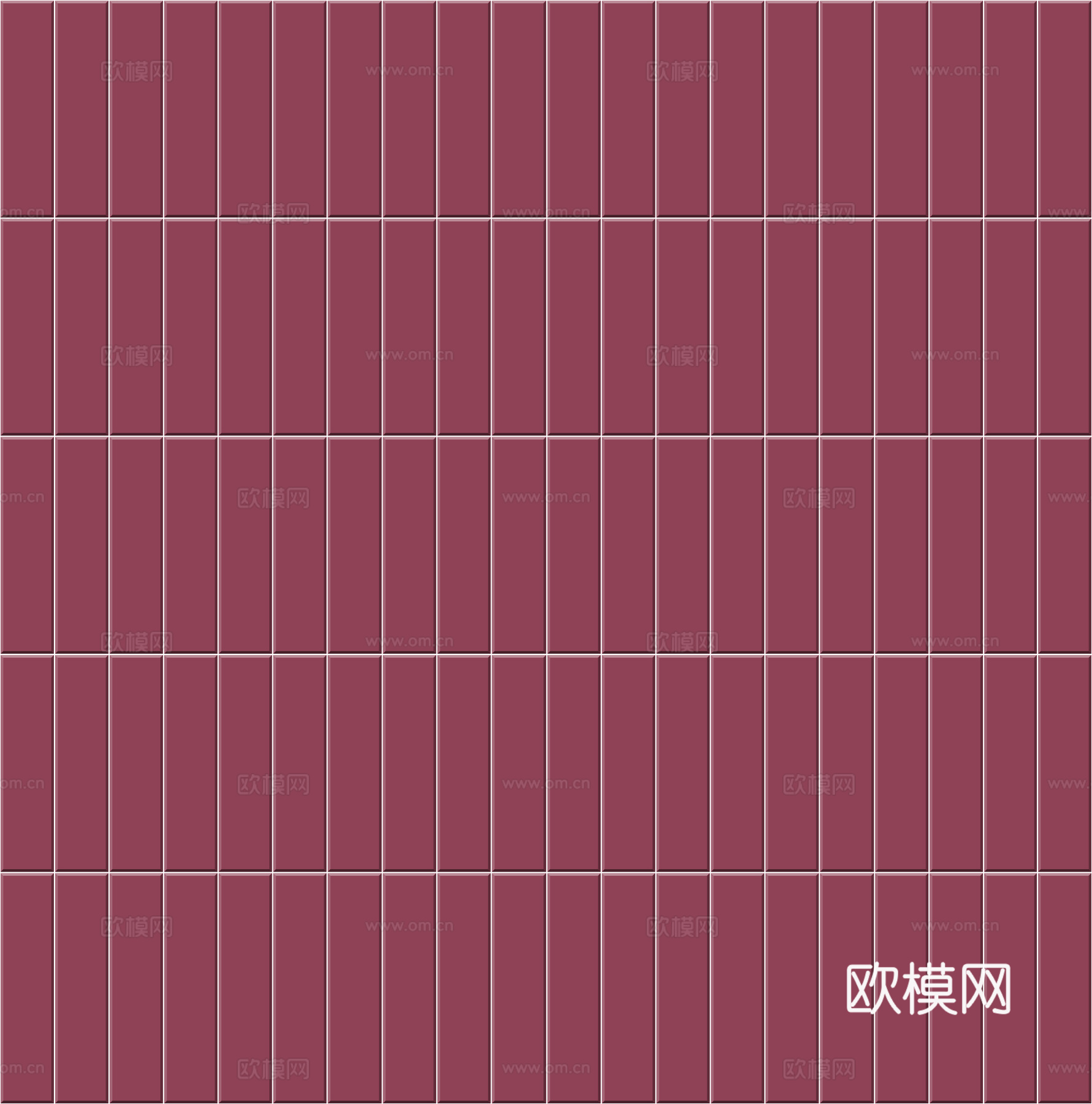 绛紫色复古条形瓷砖贴图