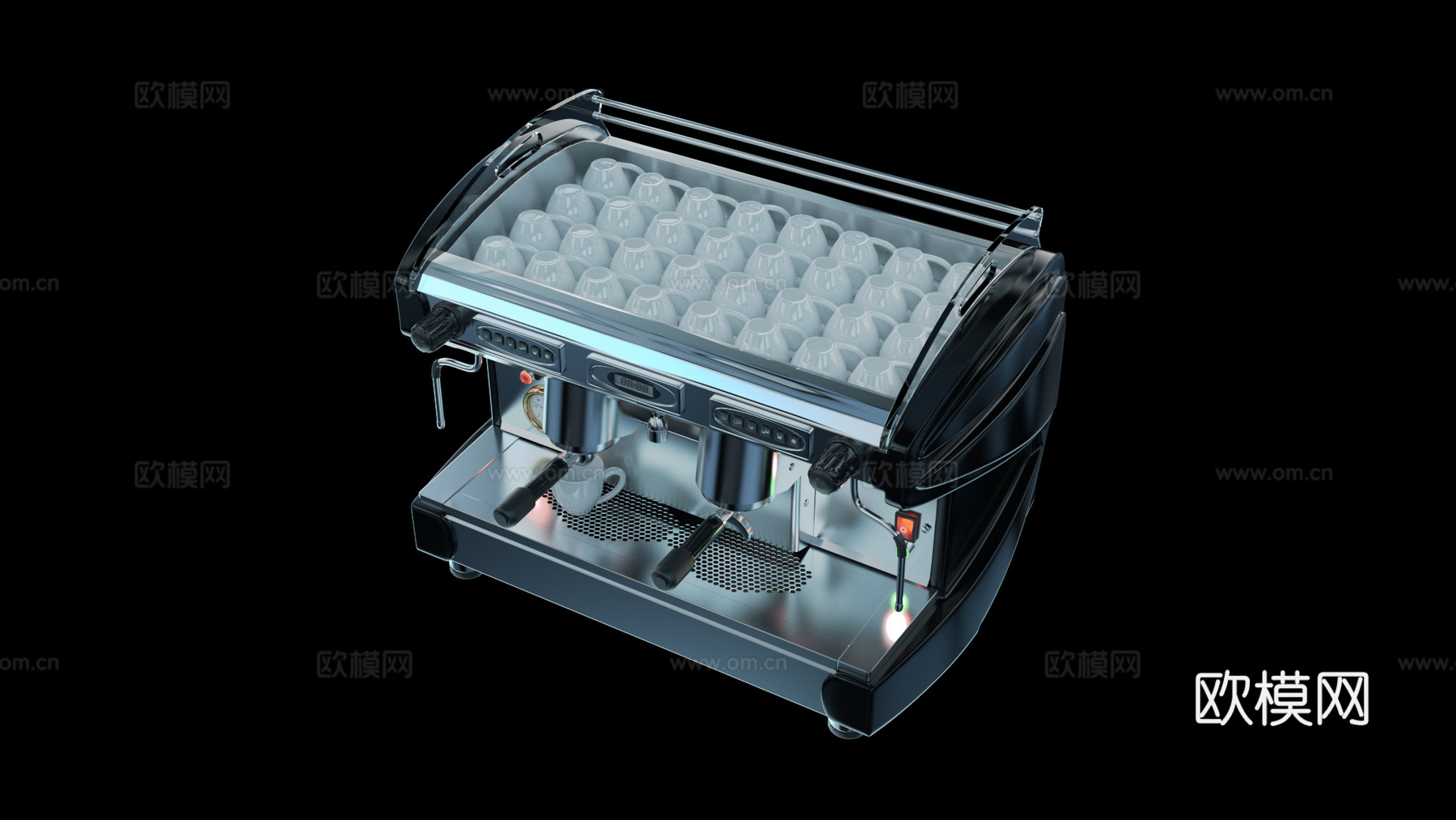 咖啡机 泵压式咖啡机 饮料机 豆浆机 果汁机 磨豆机 智能咖3d模型