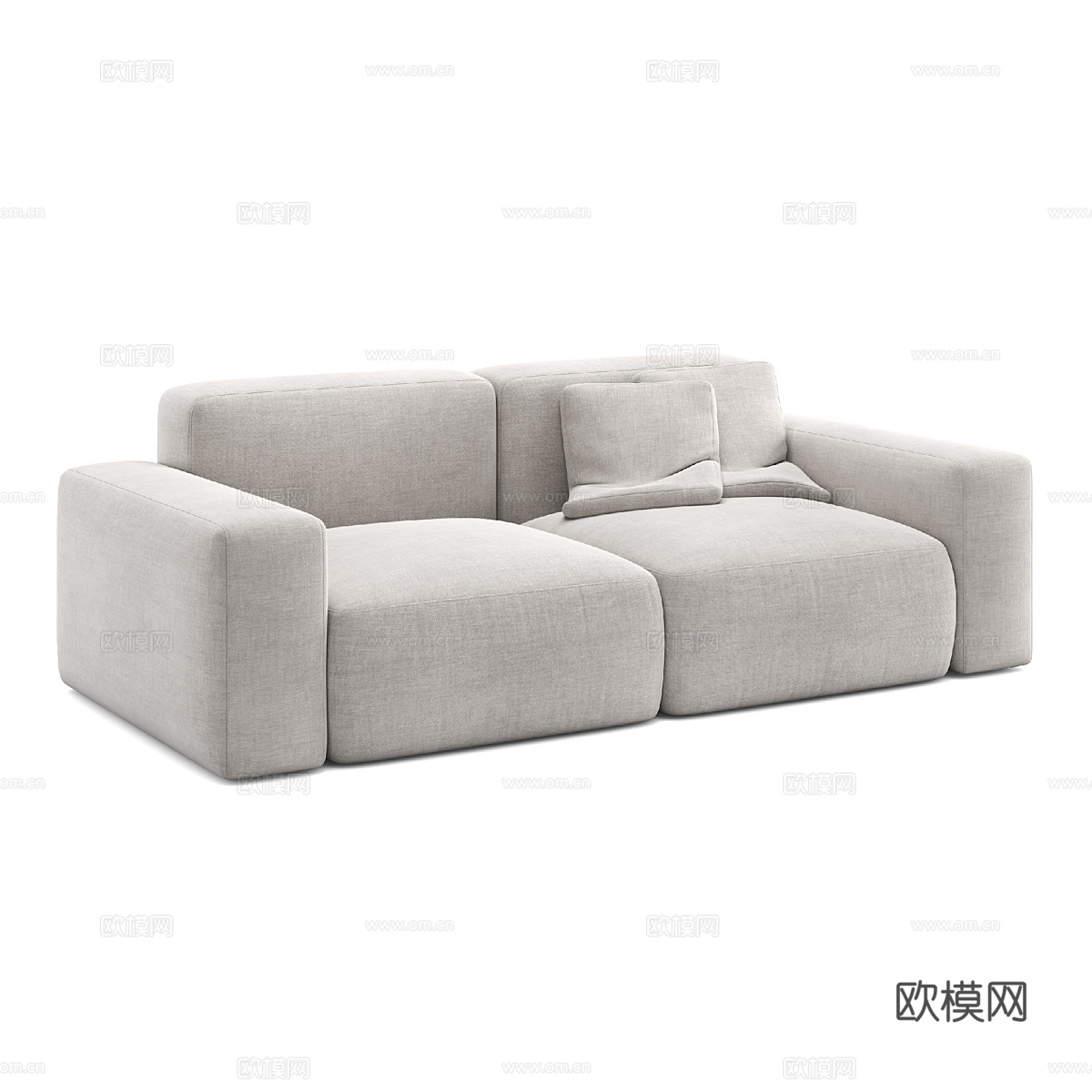 现代简约双人沙发 双人沙发 简约沙发 客厅沙发3d模型