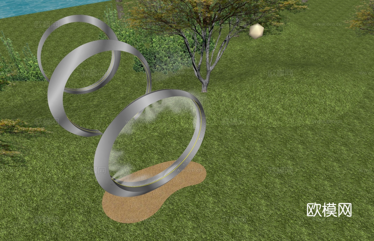 雾化景观su模型下载（渲染图2）