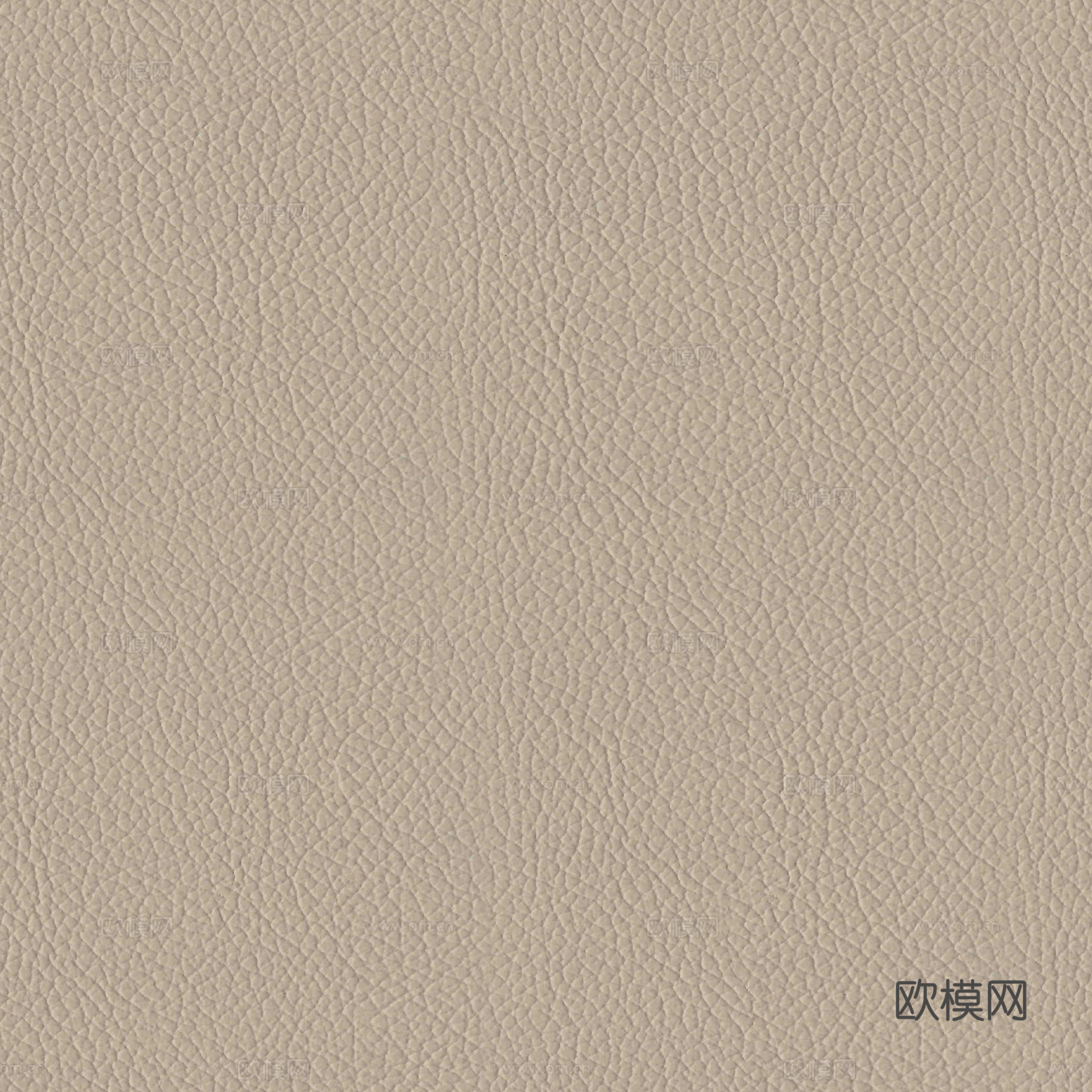 无缝奶咖色粗纹皮革