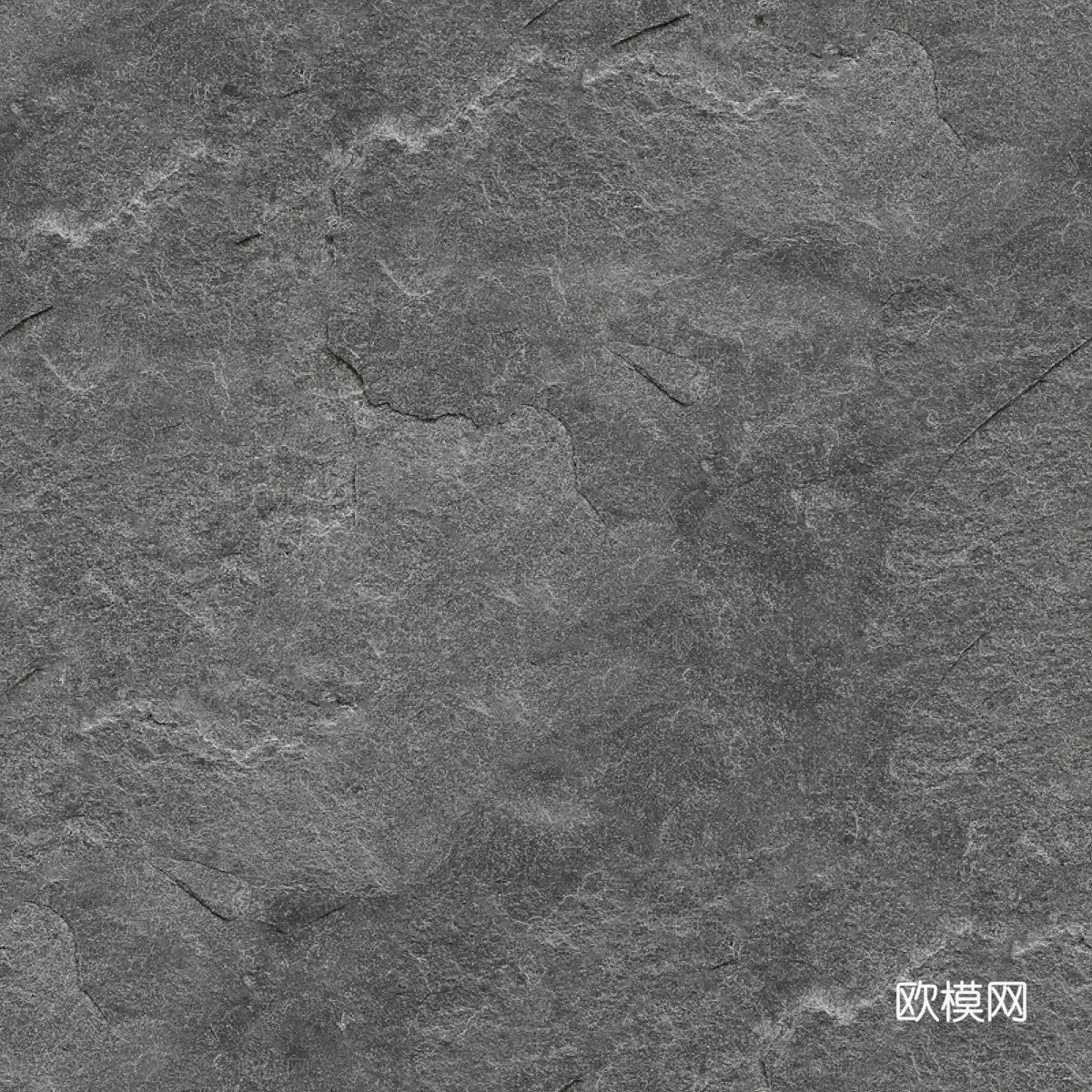 石材自然粗糙毛面肌理_黑色贴图