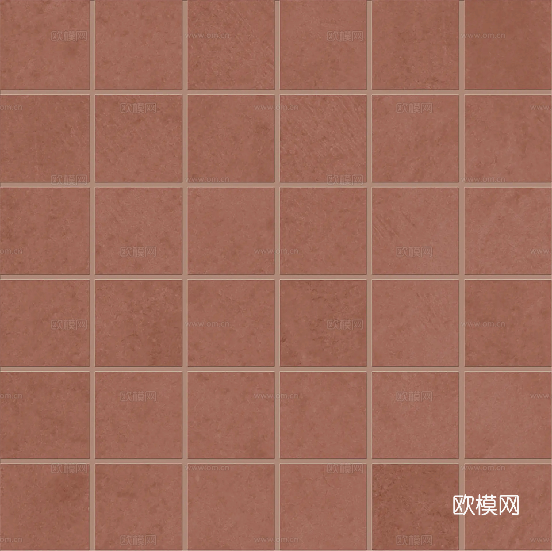 红色方砖防滑砖贴图
