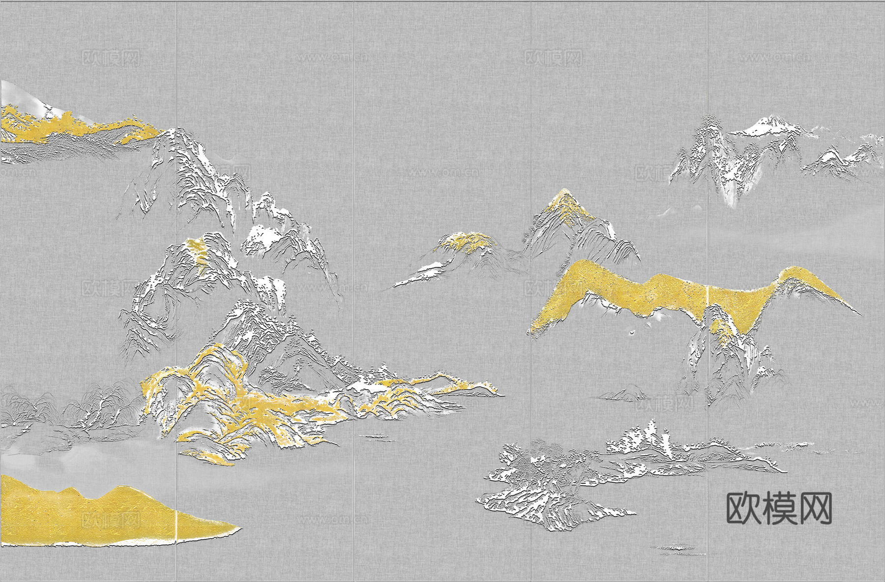 高清新中式楼阁线条肌理背景下载