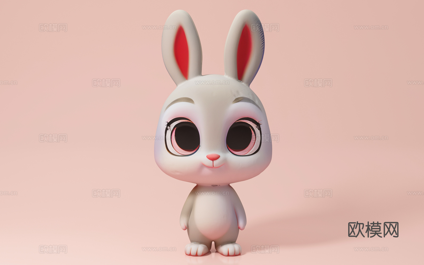 兔子 小兔子 卡通动物 动漫打卡 IP 玩偶 手办 雕像 美3d模型