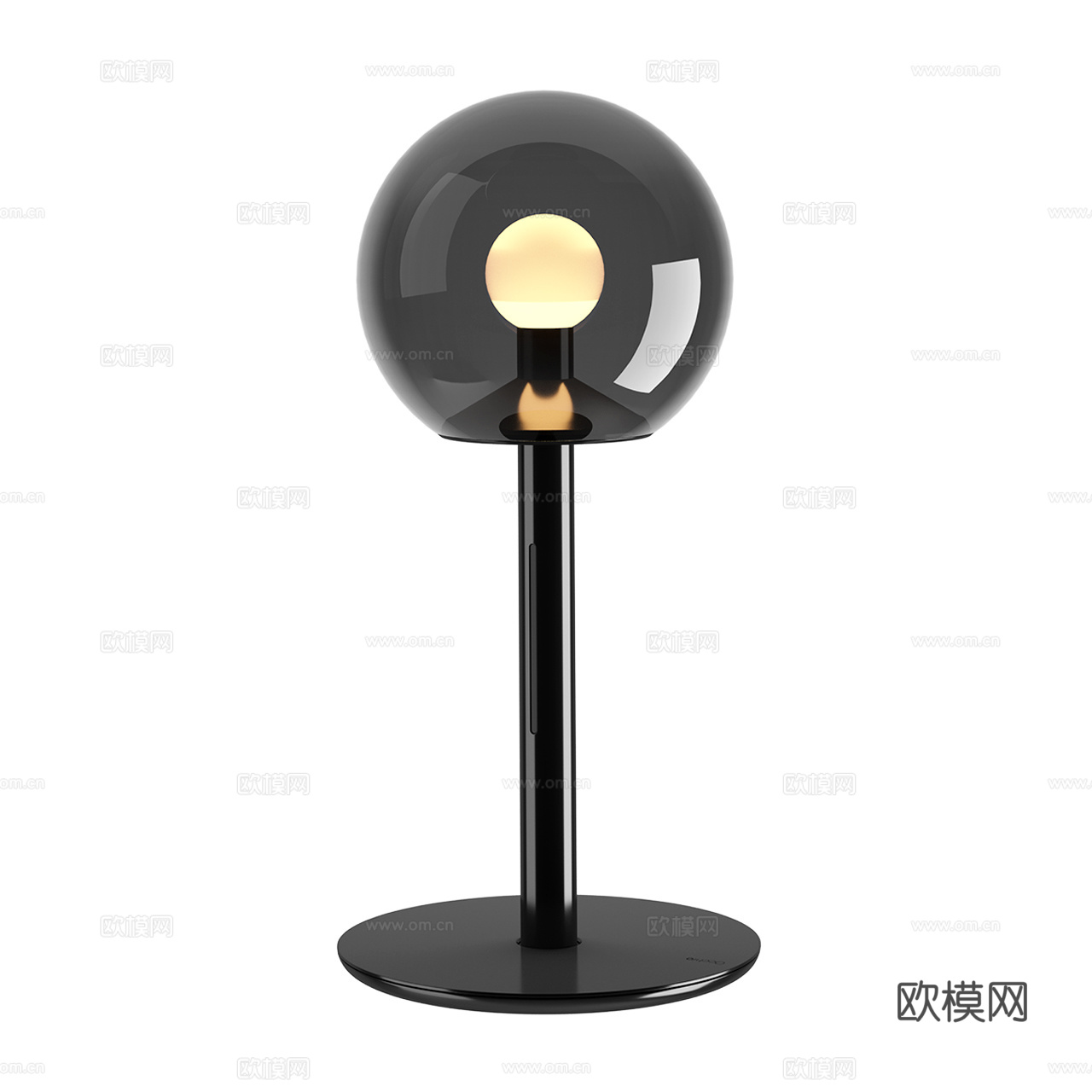 Occhio 现代台灯 极简台灯 灯泡台灯 球形台灯 玻璃台3d模型