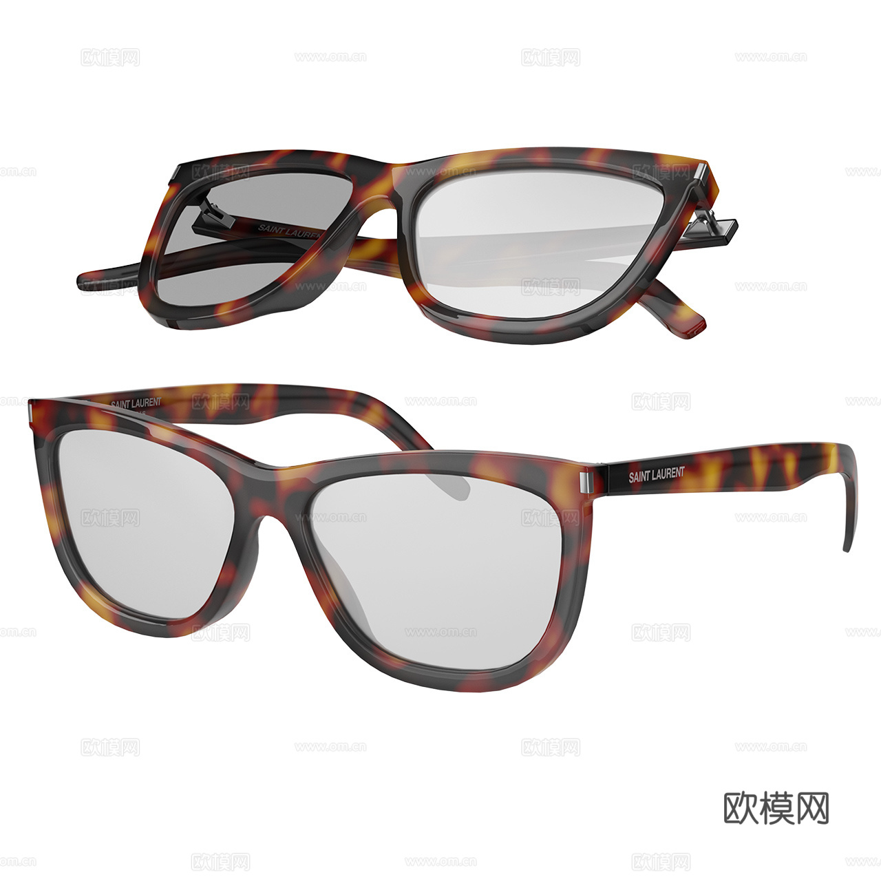 Saint Laurent 眼镜 装饰品 太阳眼镜3d模型