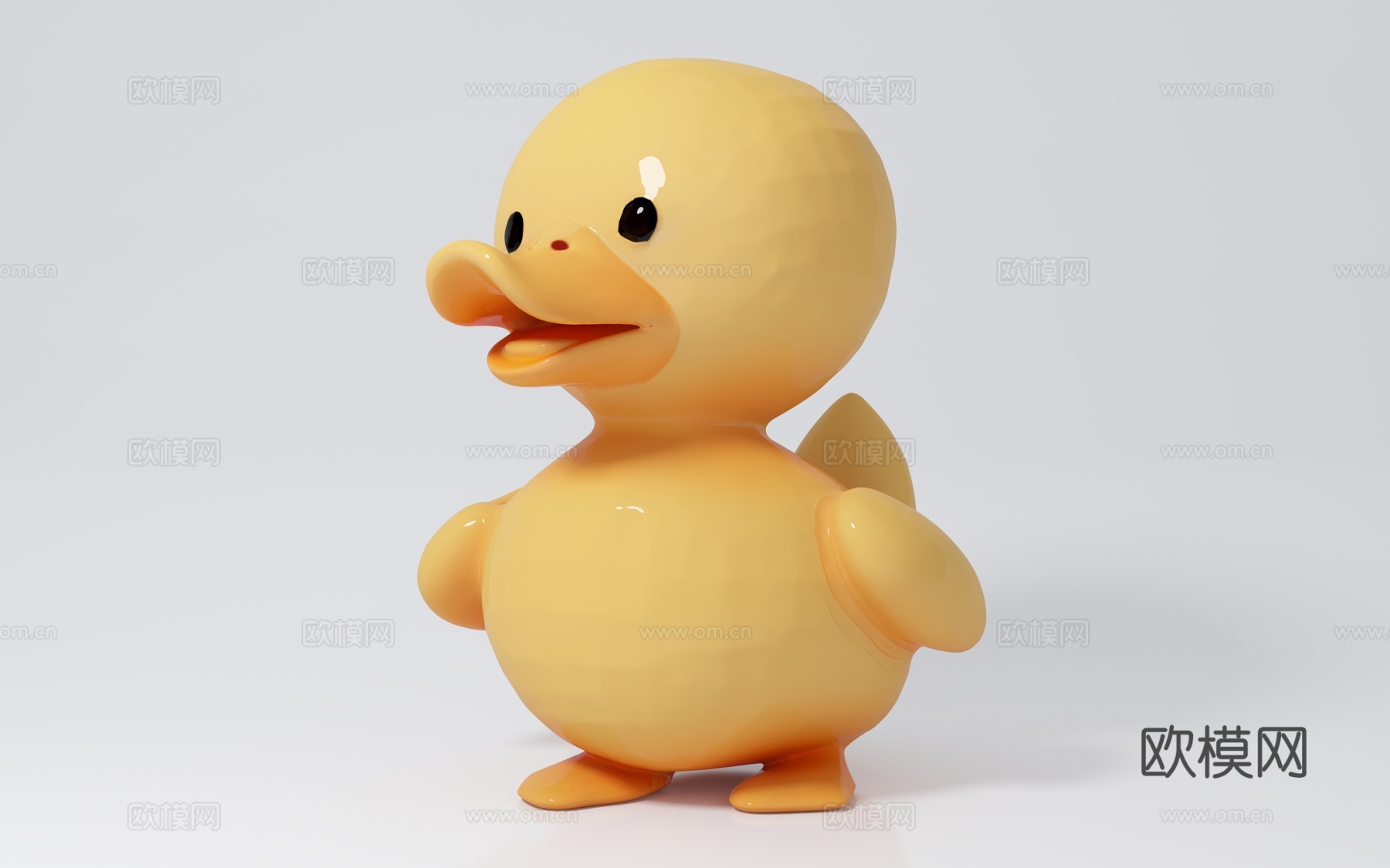 大黄鸭 鸭子 卡通动物 家禽打卡 IP 玩偶 手办 雕像 美3d模型