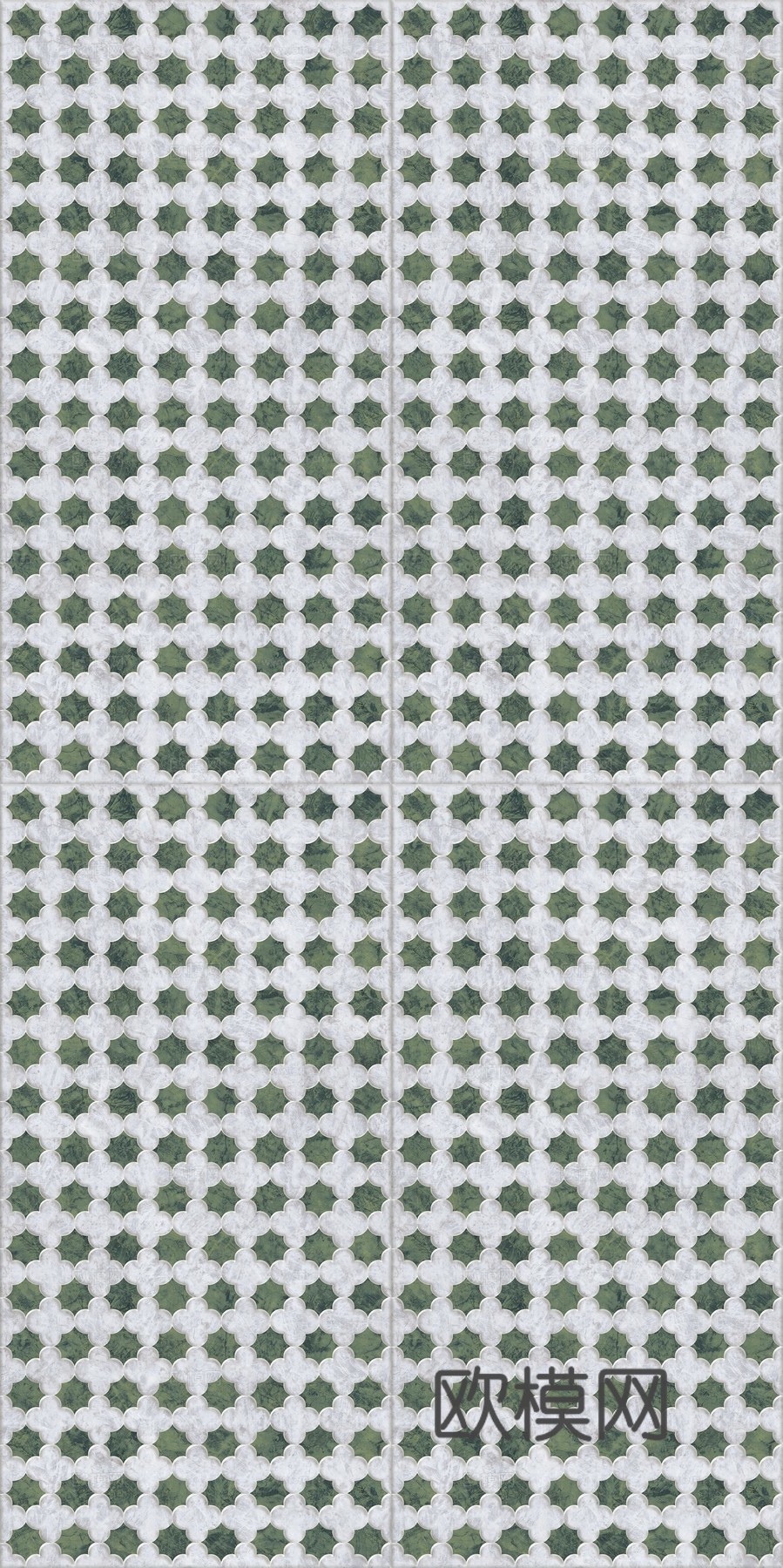 北欧简约几何花砖