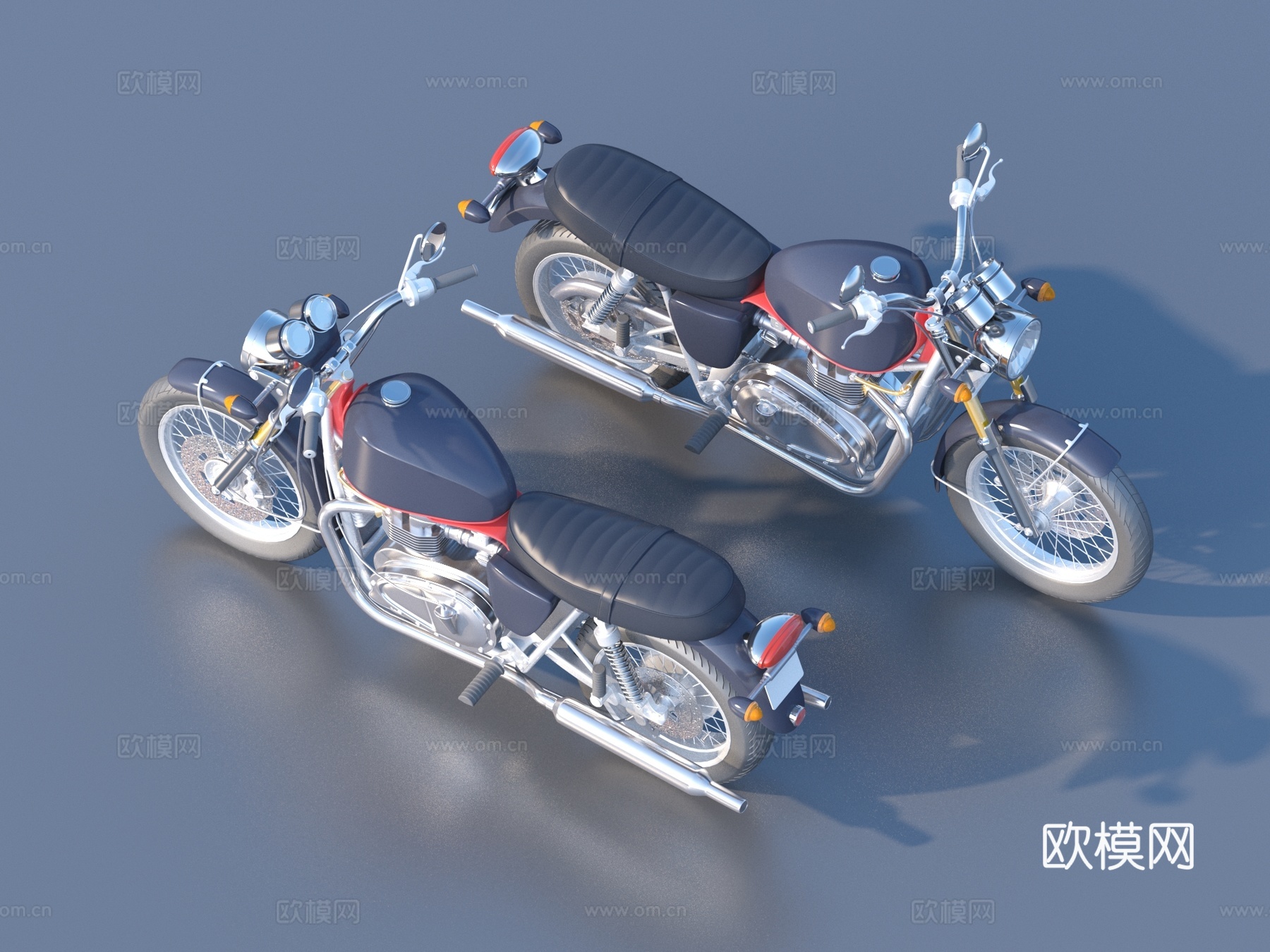 摩托车 电动摩托 两轮摩托车3d模型