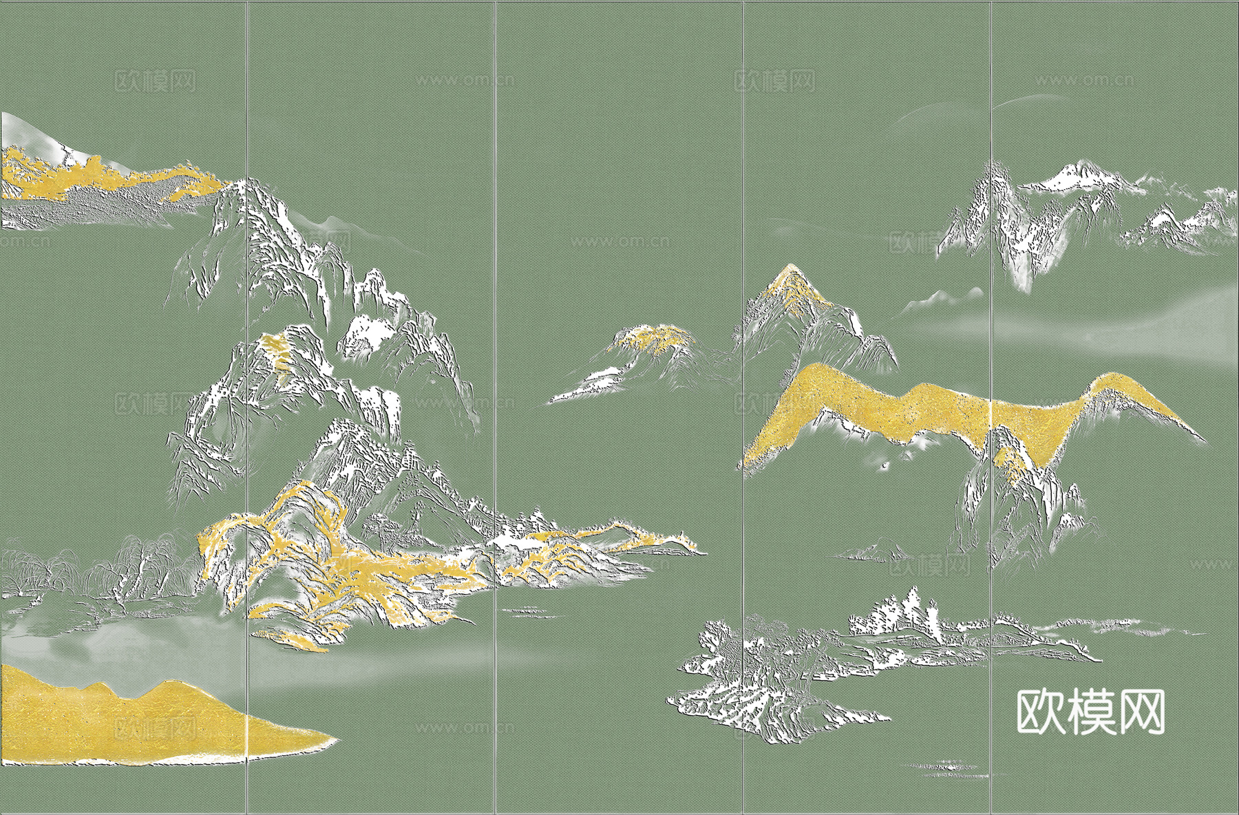 高清新中式楼阁线条肌理背景下载