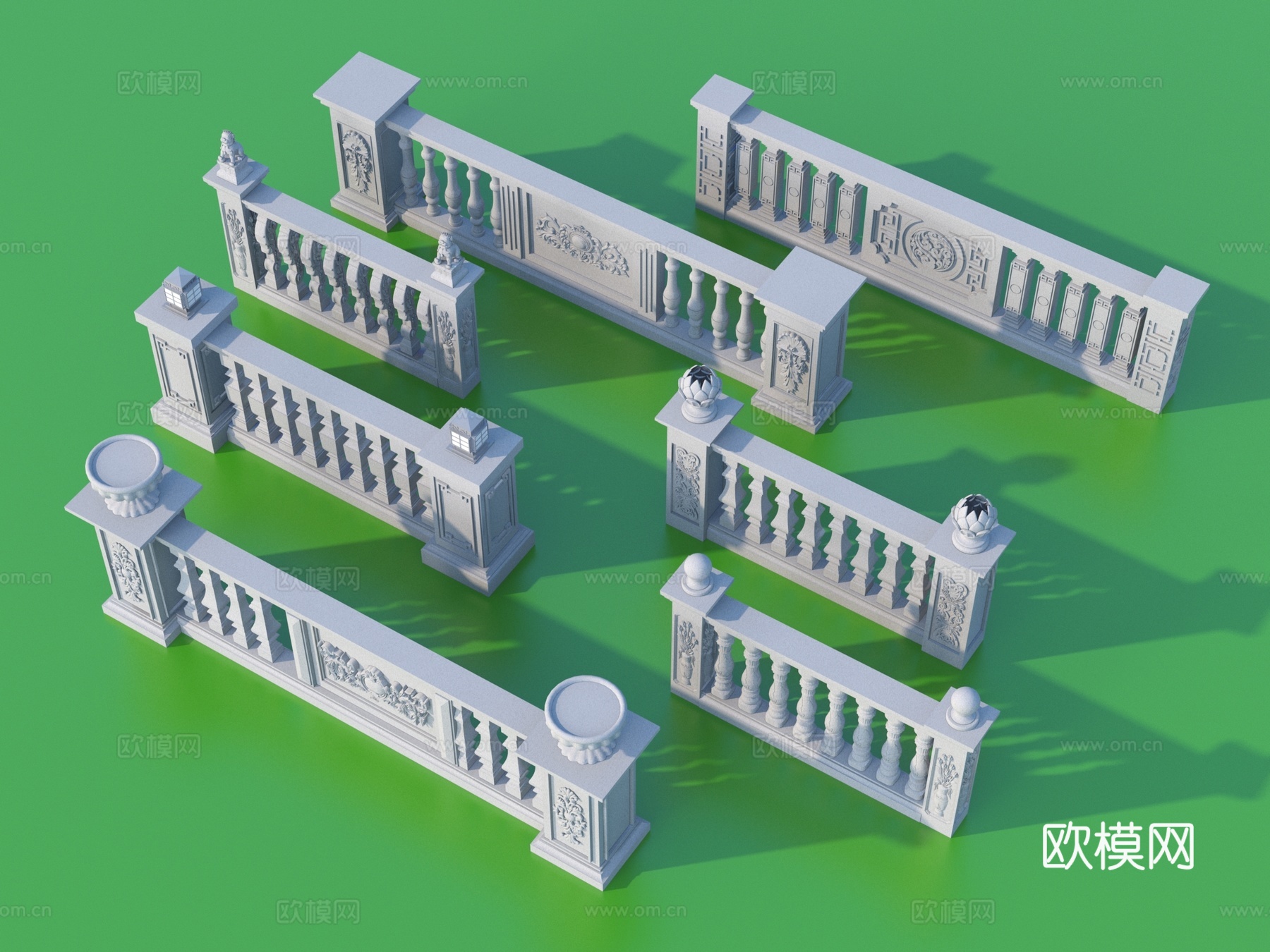 围栏 护栏 栏杆3d模型
