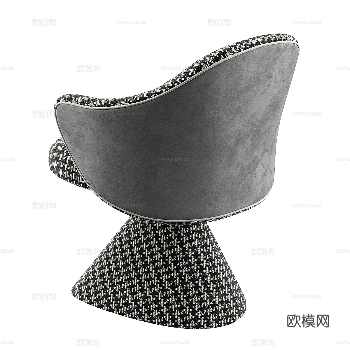 现代意式布艺休闲椅3d模型