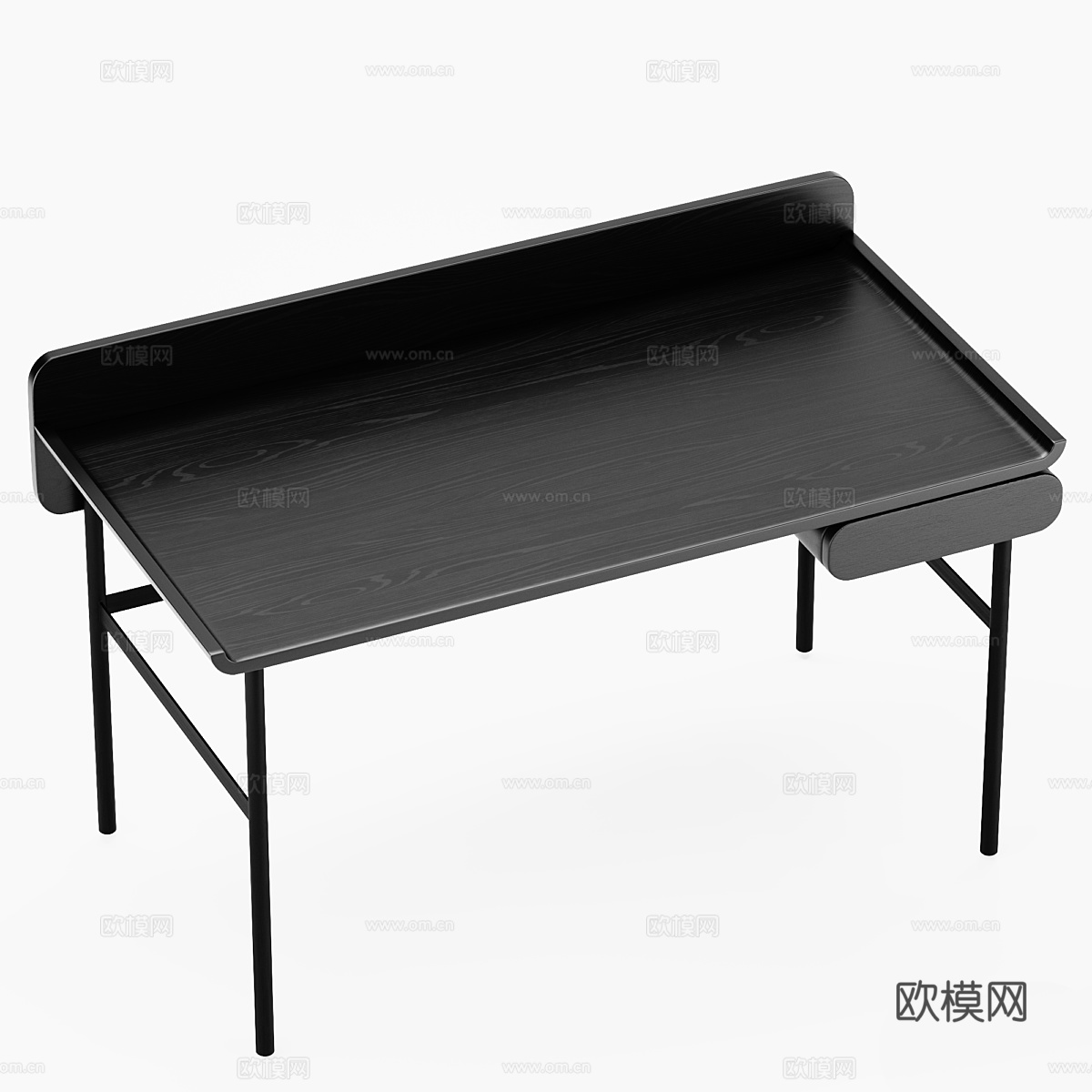 现代意式极简书桌3d模型