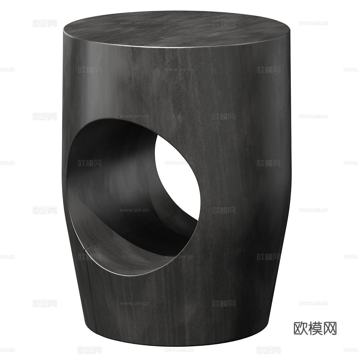 新中式实木边几3d模型
