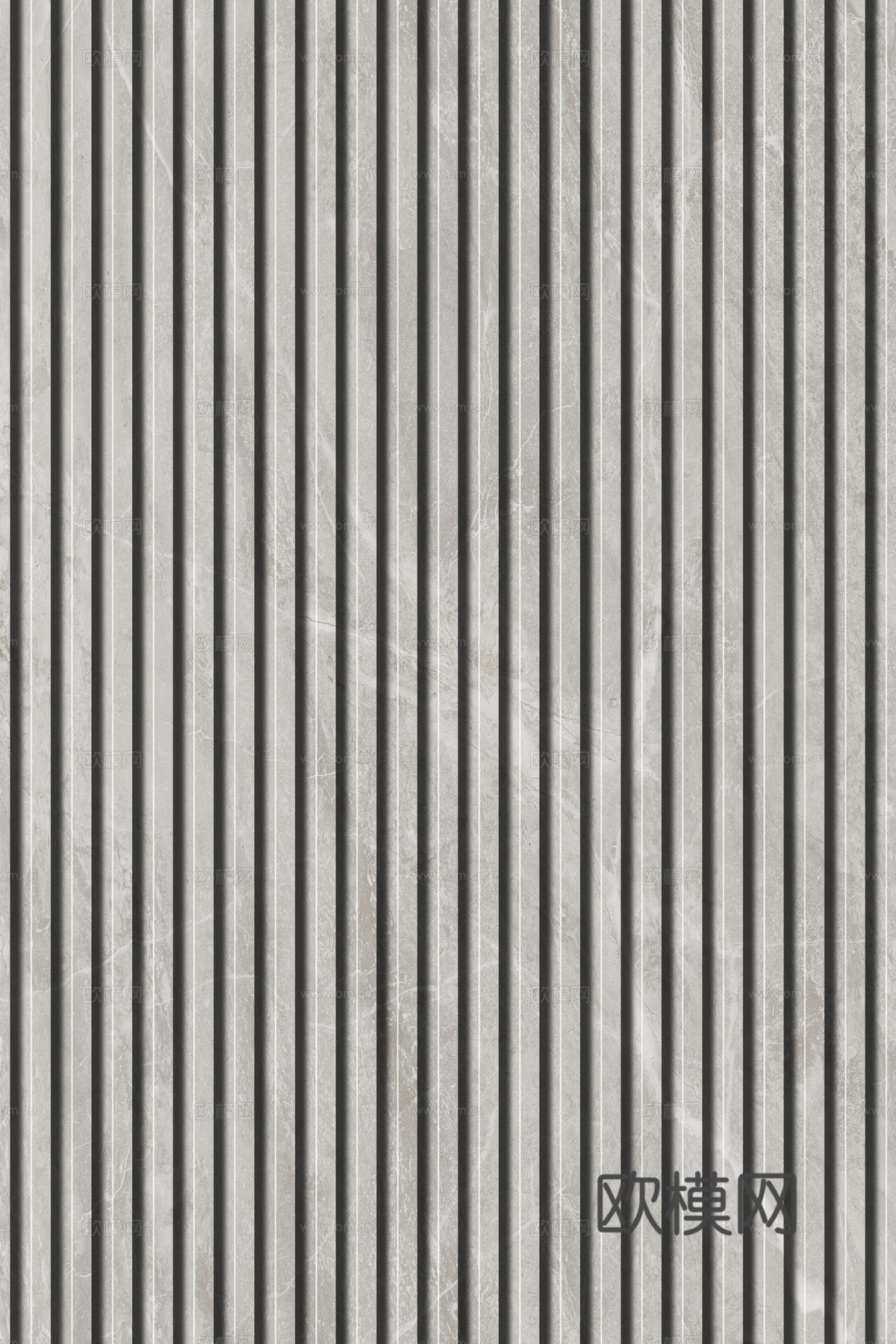 岩板石纹拉槽格栅长城板下载（渲染图6）