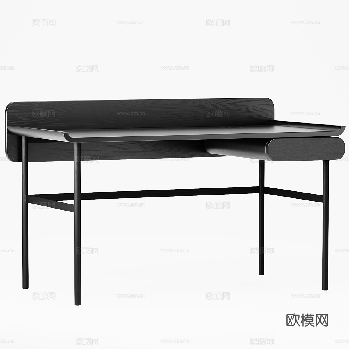 现代意式极简书桌3d模型