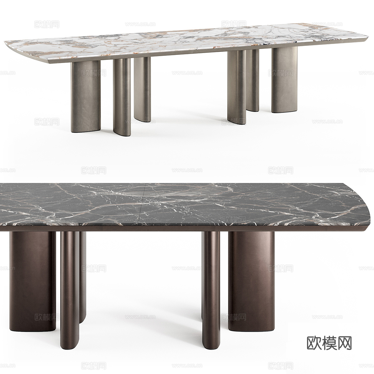 Poliform Adrien 桌子金属底座3d模型