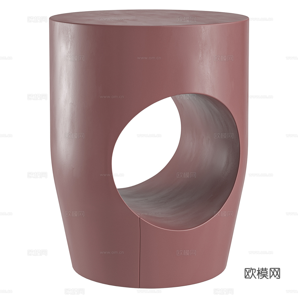 新中式实木边几3d模型