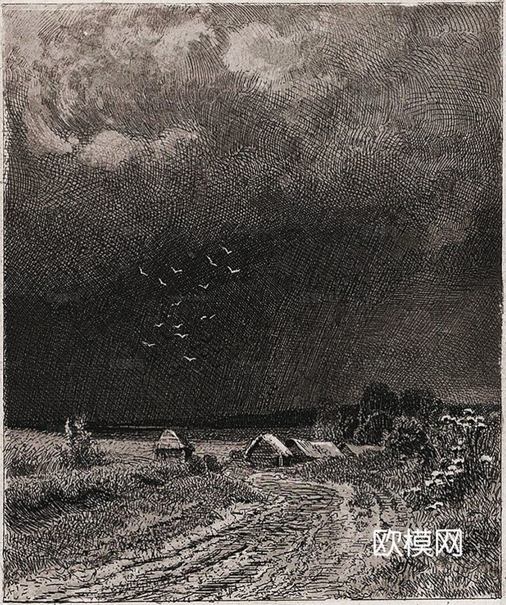现代装饰挂画  水墨字画 中古侘寂挂画 艺术画