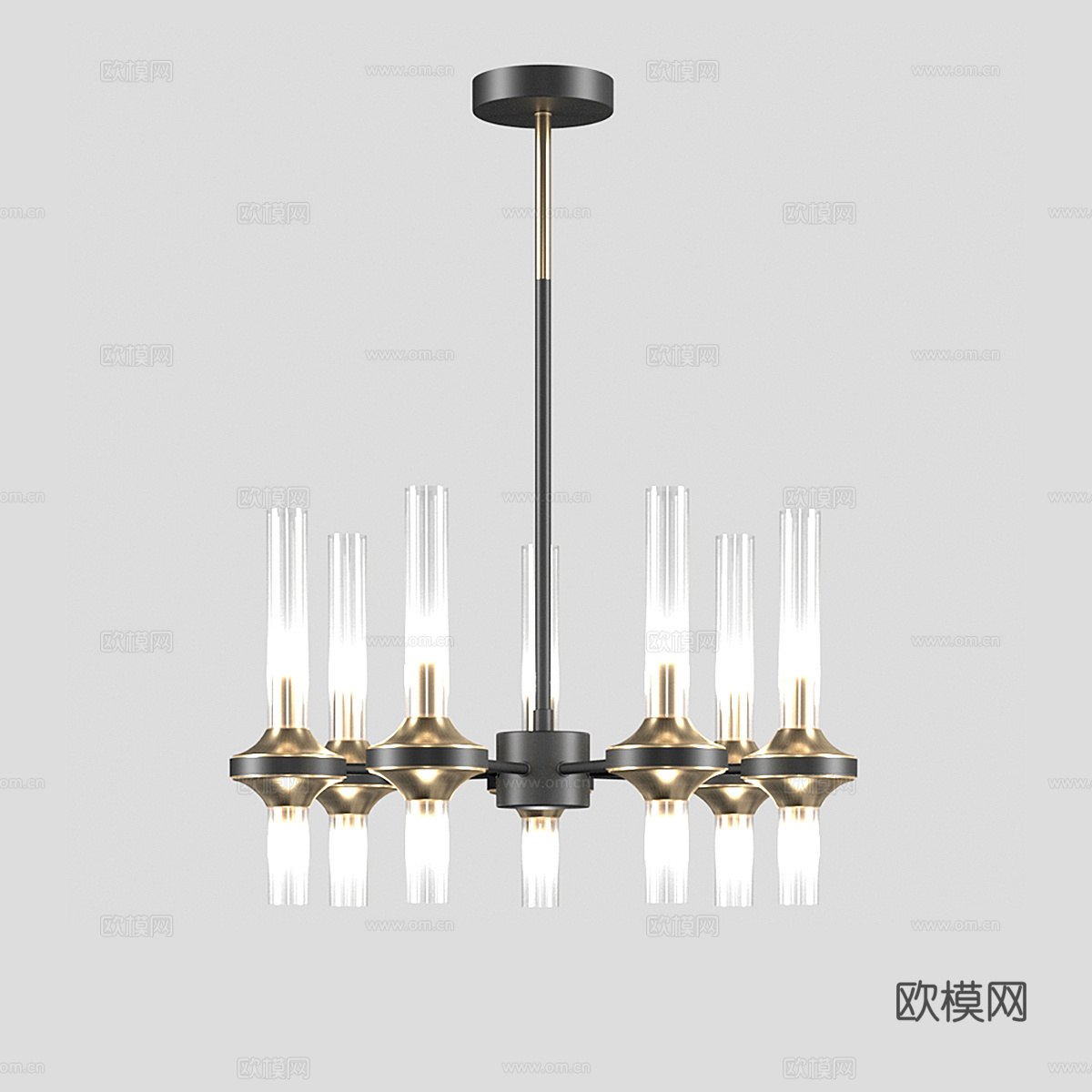 现代简约轻奢吊灯 吊灯 简约吊灯 餐厅吊灯 灯3d模型